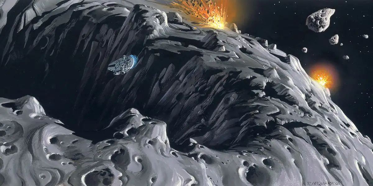 4055065510632 Komar Vlies Fototapete Star Wars Classic Asteroid 500 x 250 cm