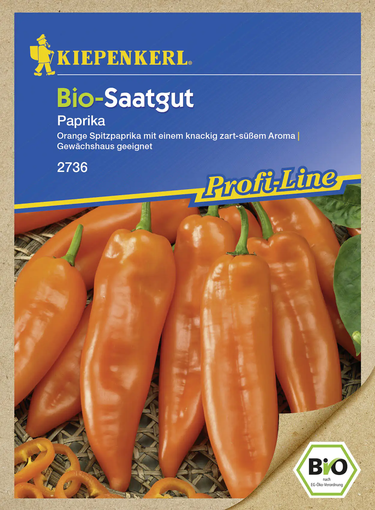 Kiepenkerl BIO Paprika Kyra Capsicum annuum, Inhalt: 6 Korn