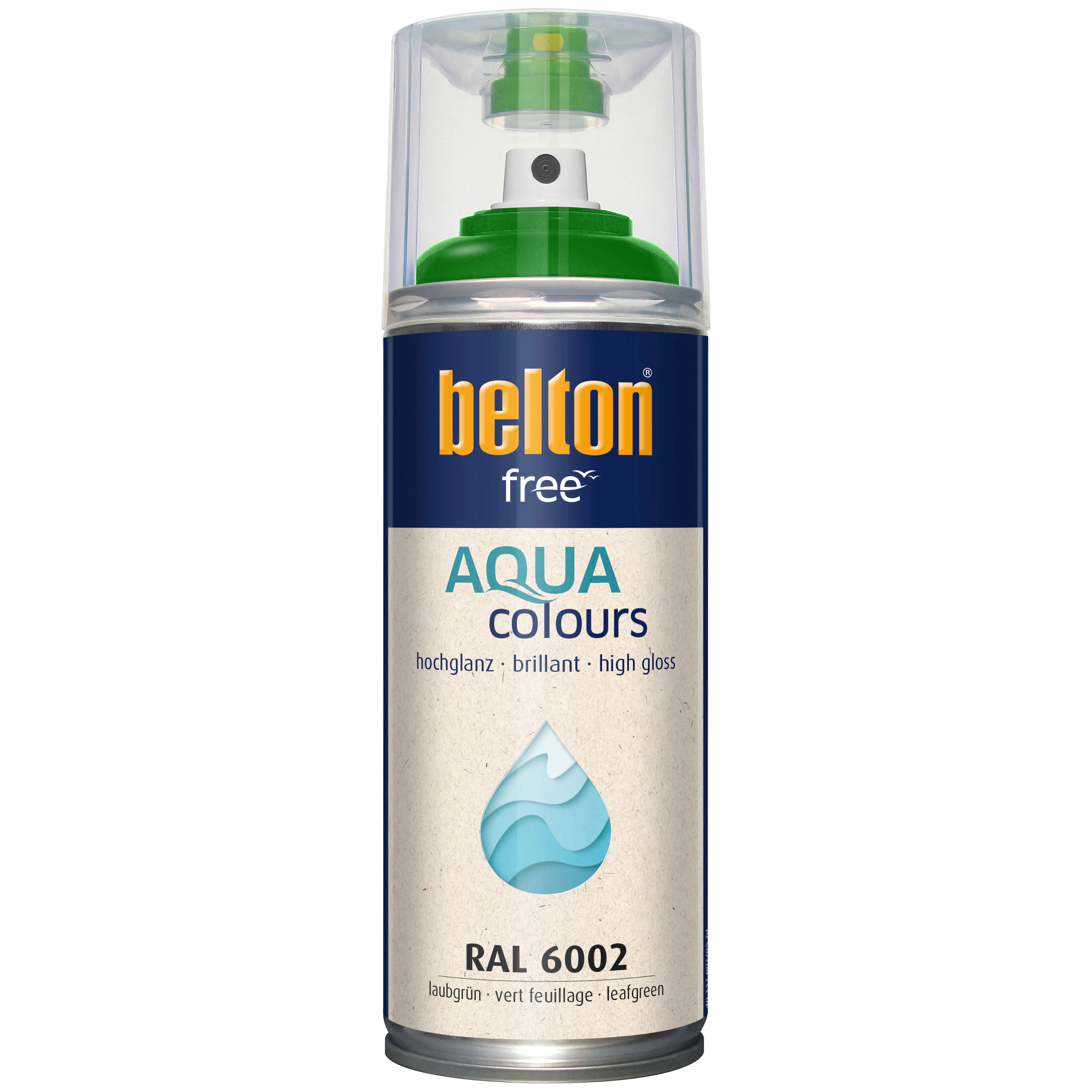 belton free Lackspray AQUAcolours 400 ml laubgrün hochglanz