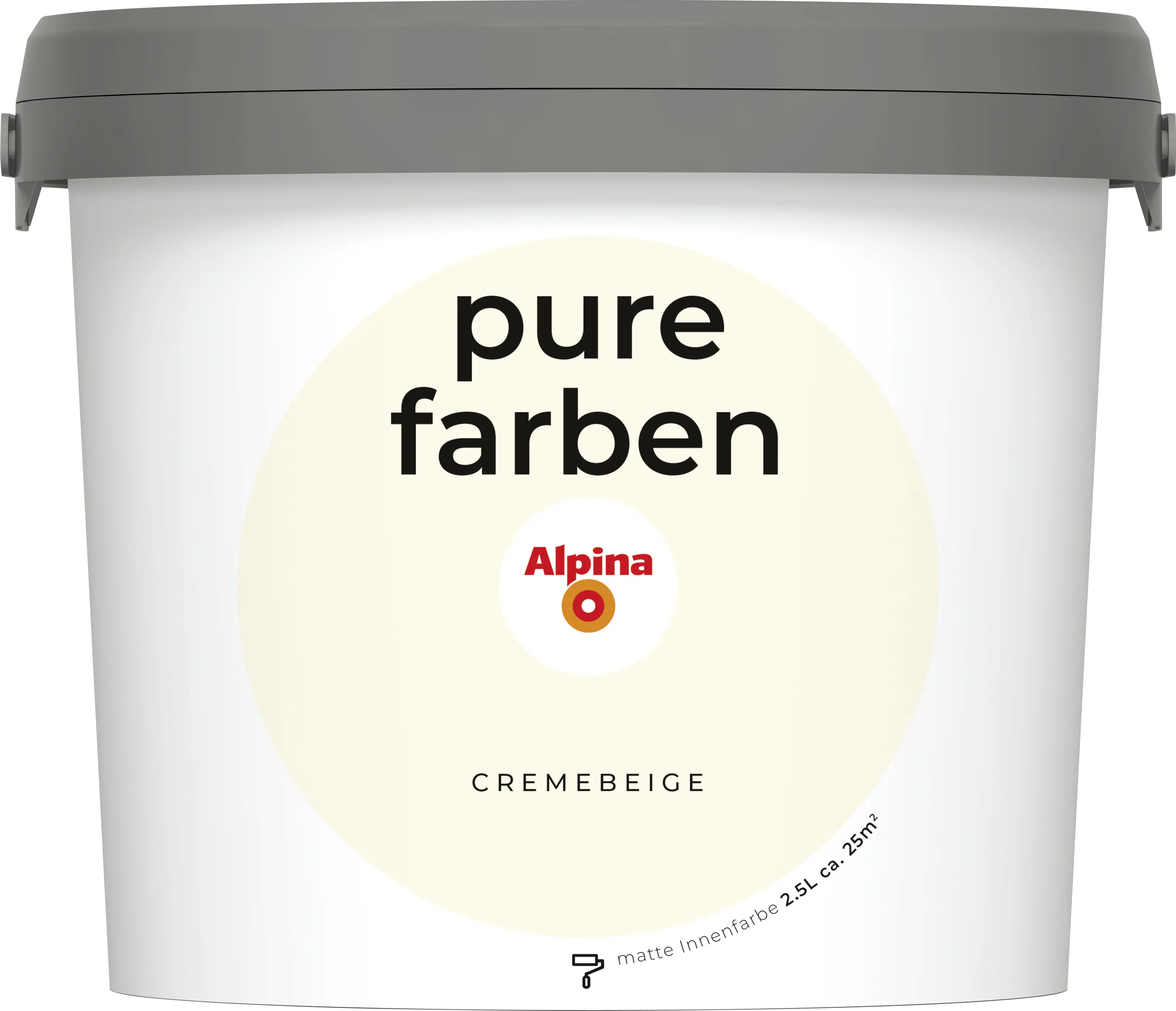 Alpina Pure Farben Wandfarbe cremebeige 2,5 L