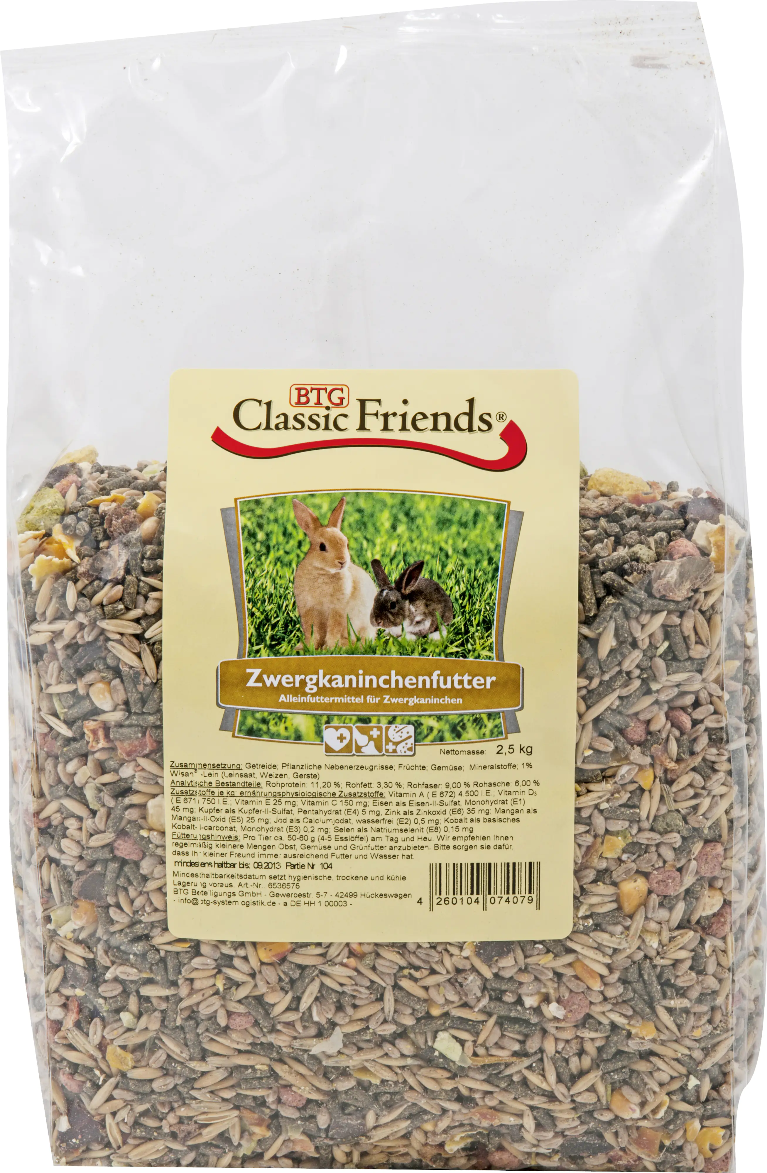 Classic Friends Zwergkaninchen 2,5 kg
