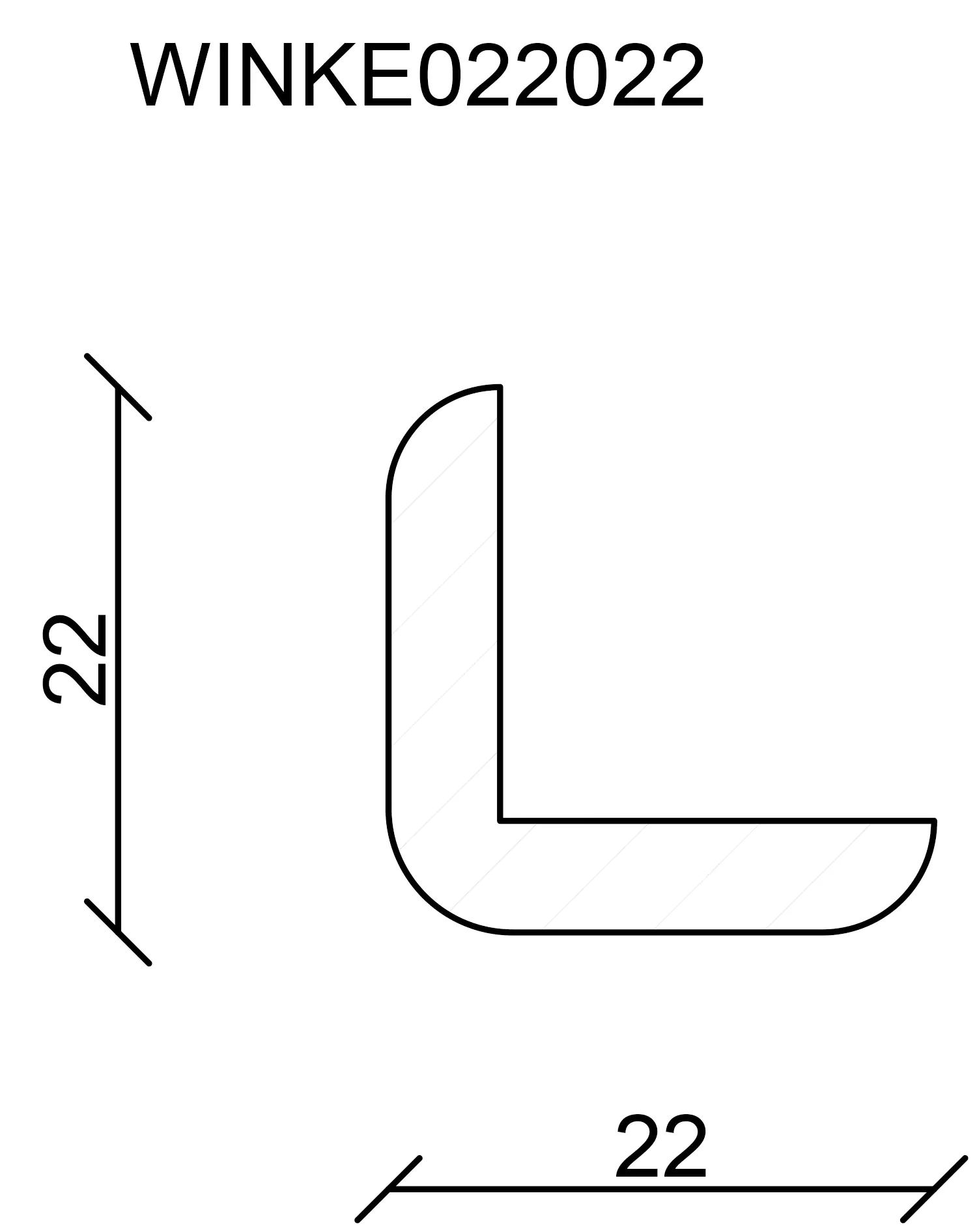 FN Neuhofer Winkelleiste 240 cm 22 x 22 mm Fichte/Kiefer