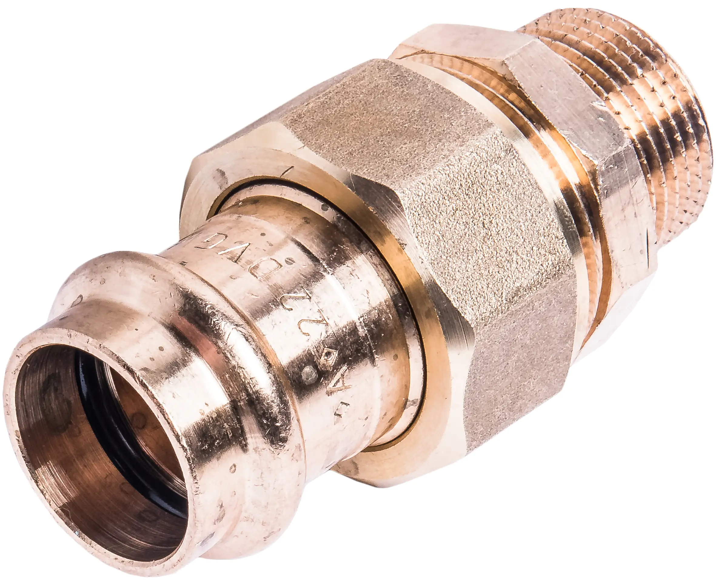 Cornat Press-Verschraubung ø 22 mm 3/4" AG Rotgus