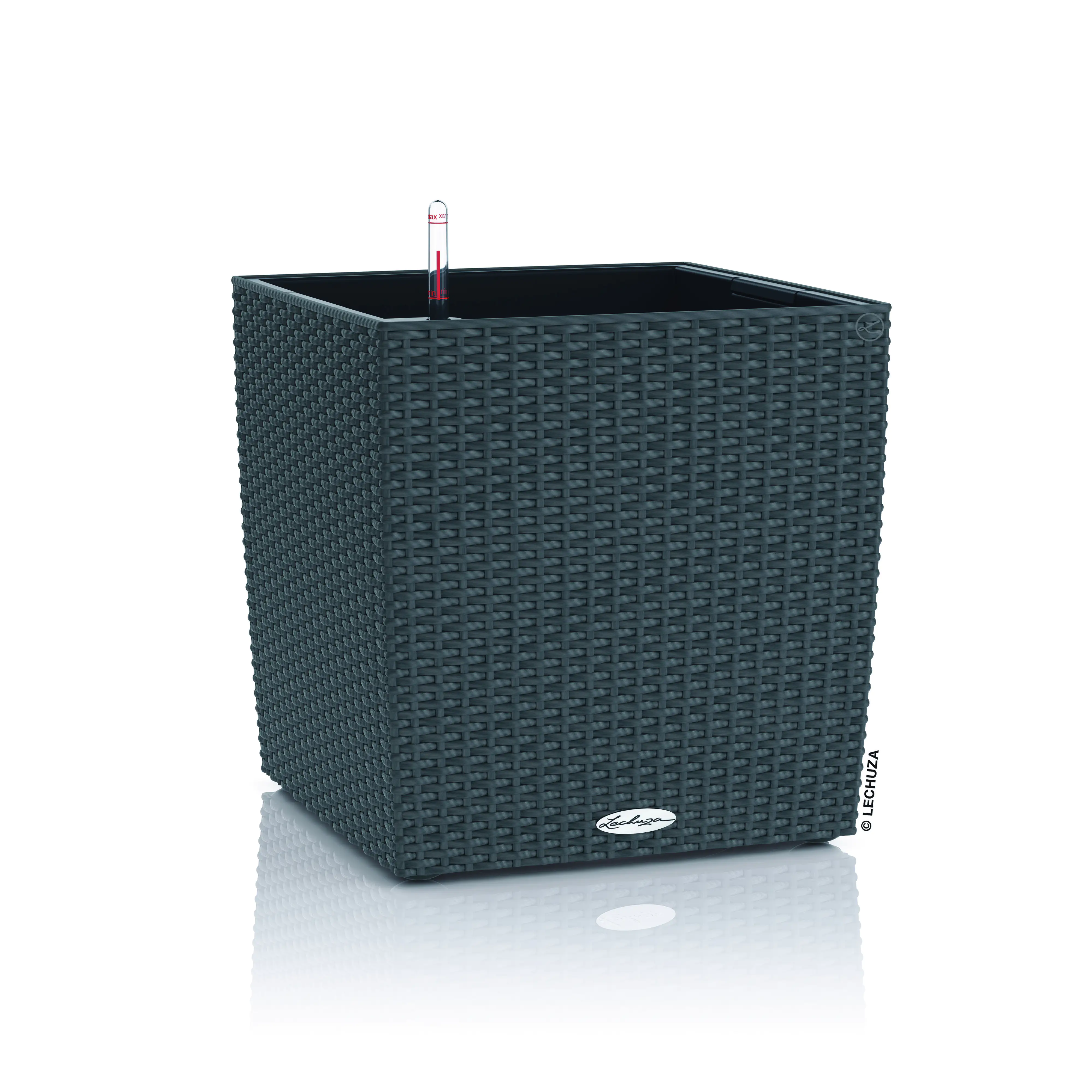 Lechuza Pflanzgefäß Cube Cottage 40 granit