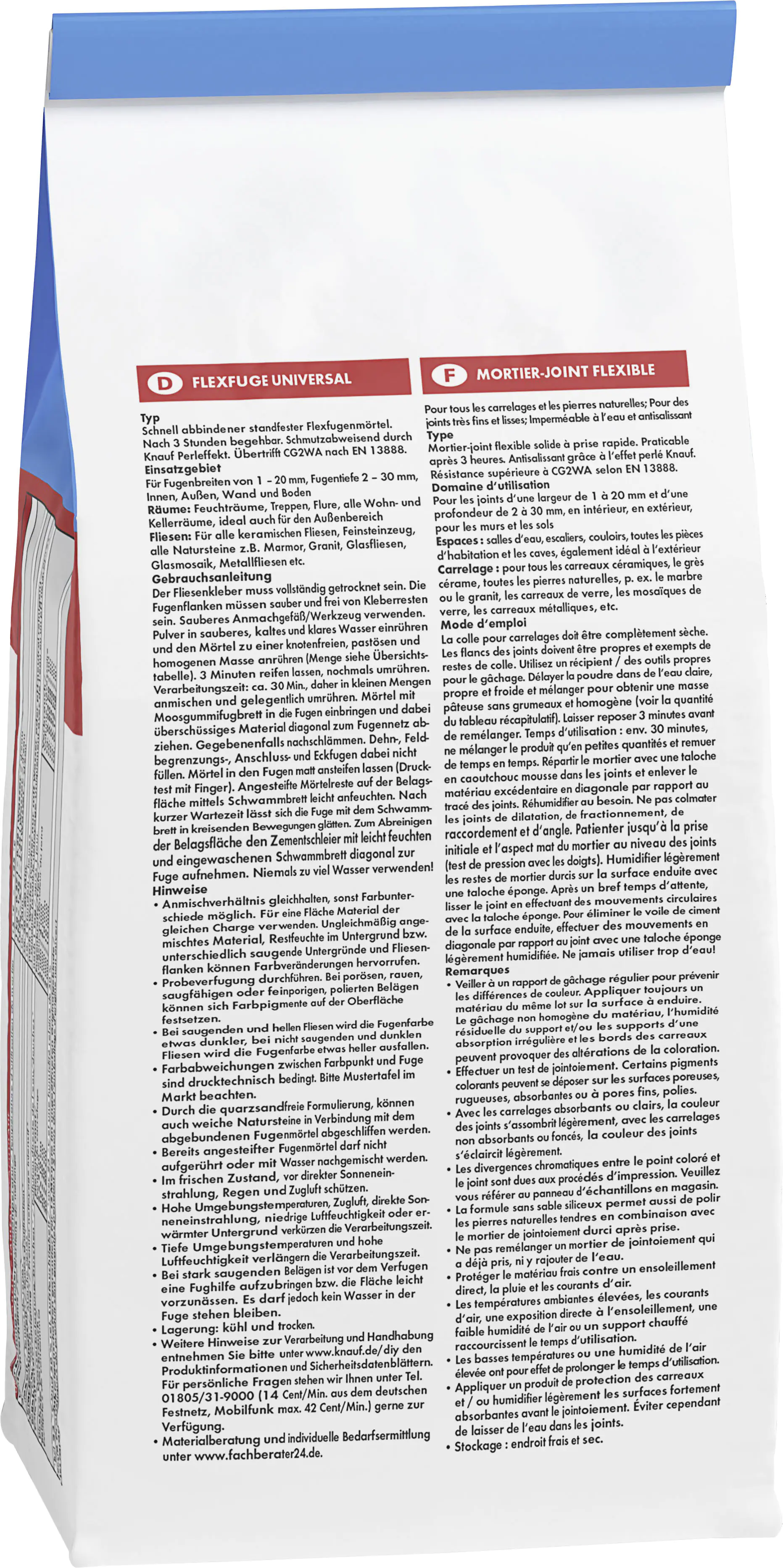 Knauf Fugenmörtel Flexfuge Universal 1 - 20 mm silbergrau 1 kg