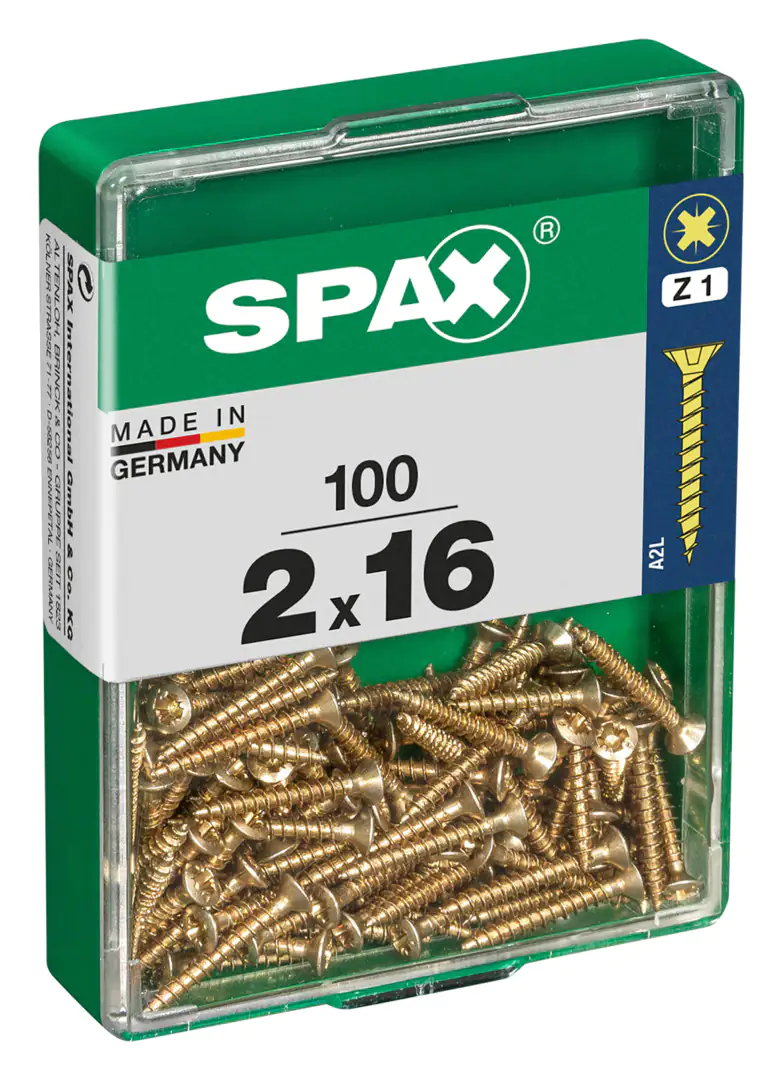 Spax Universalschrauben 2.0 x 16 mm PZ 1 - 100 Stk.