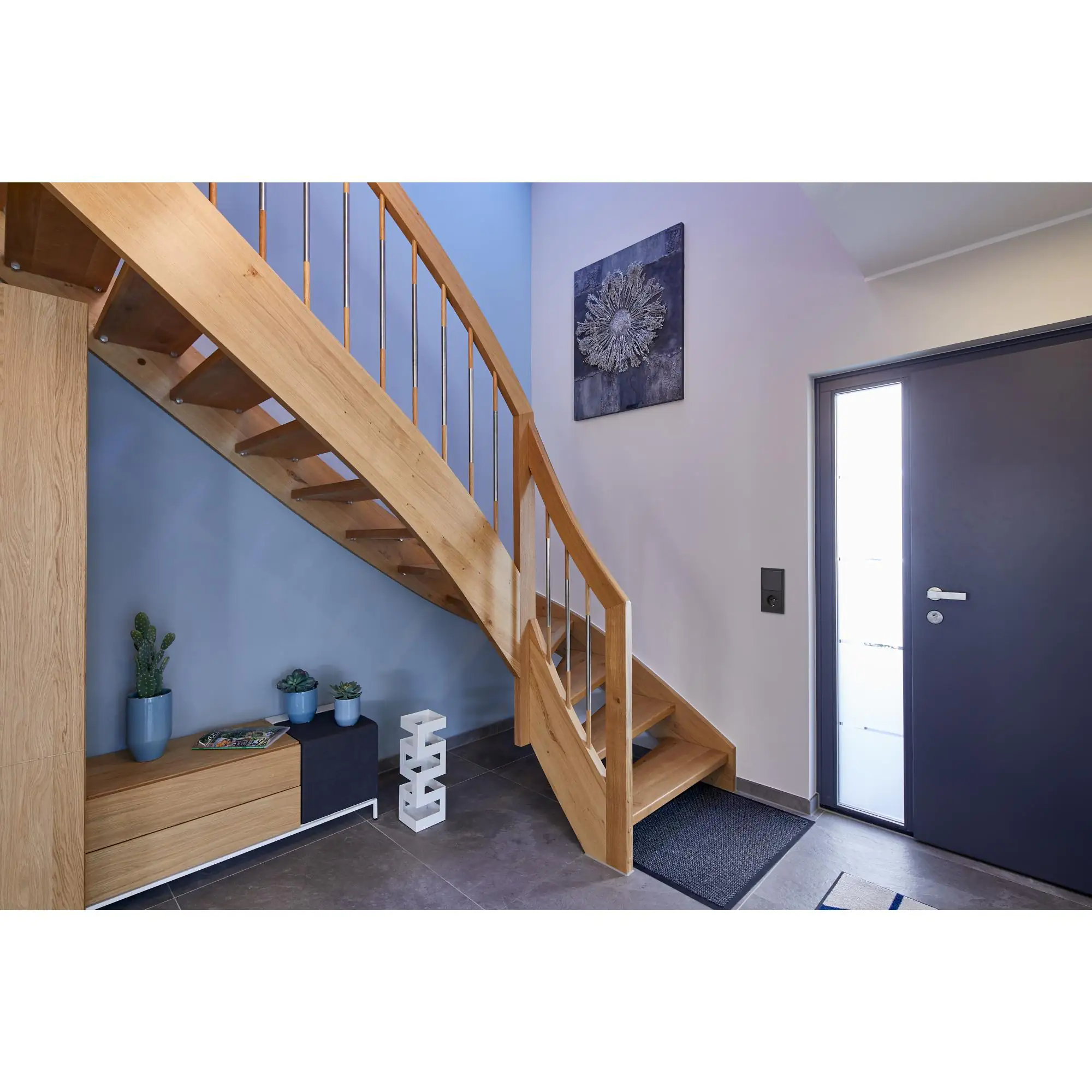 Unitec Steckdose mit Berührschutz anthrazit, Serie Sao Paulo