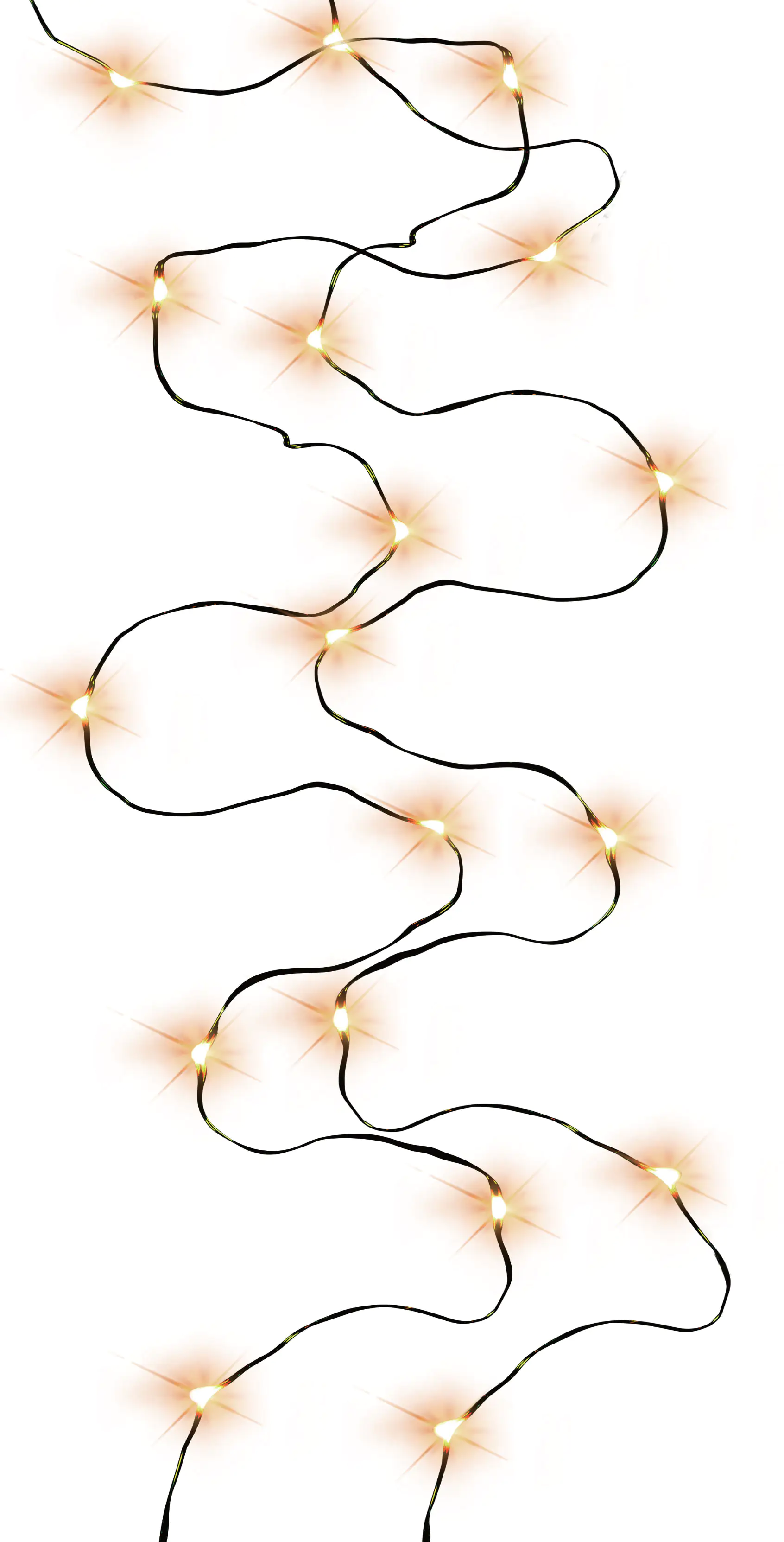 TrendLine LED-Lichterkette Micro Innen 45 cm warmweiß-grün mit Timer
