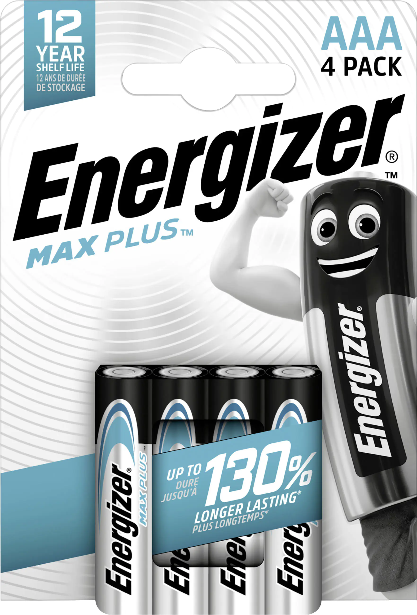 Energizer Max Plus Alkaline Micro AAA 1,5 V, 4er Pack Energizer Max Plus Alkaline Micro AAA 1,5 V, 4er Pack