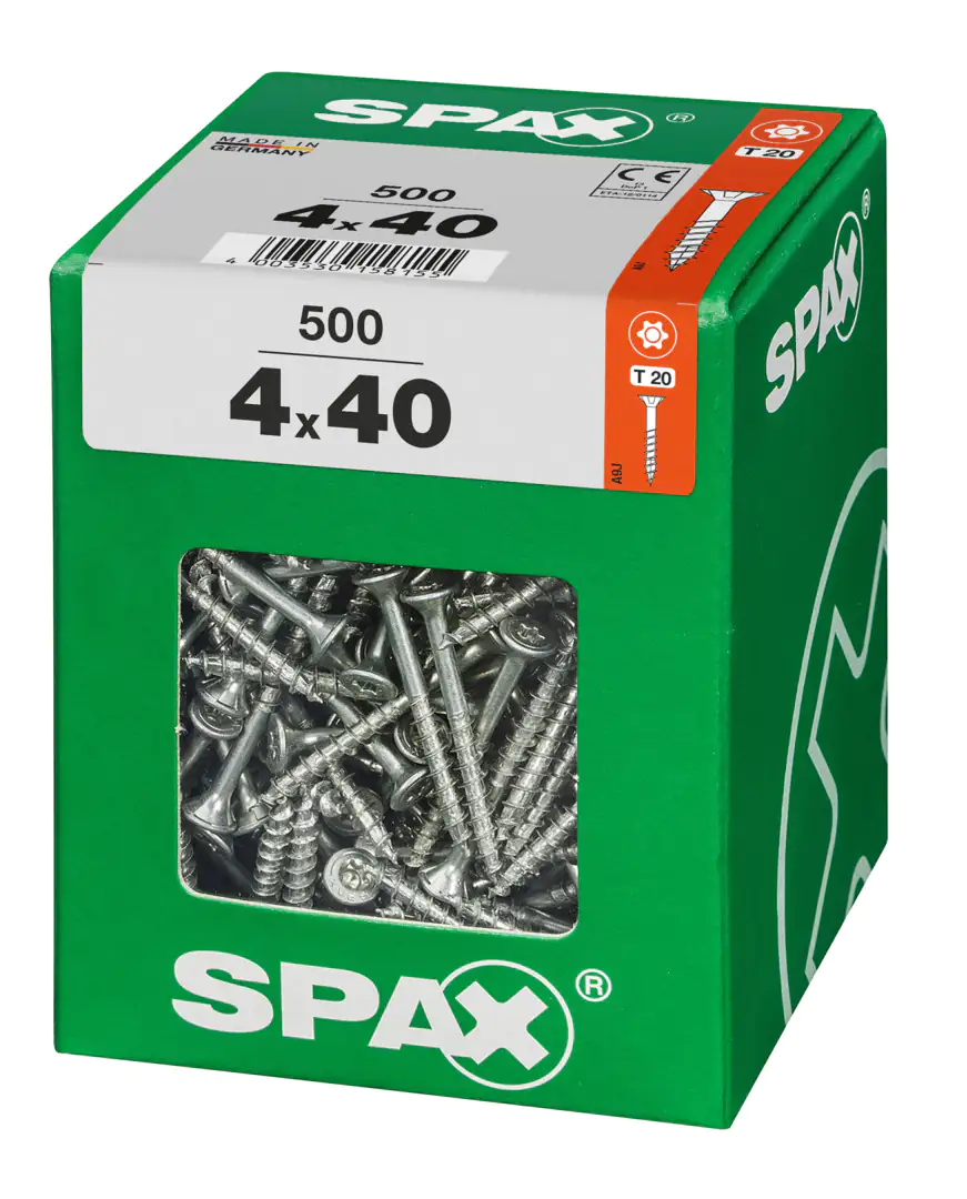 Spax Universalschrauben 4.0 x 40 mm TX 20 - 500 Stk.
