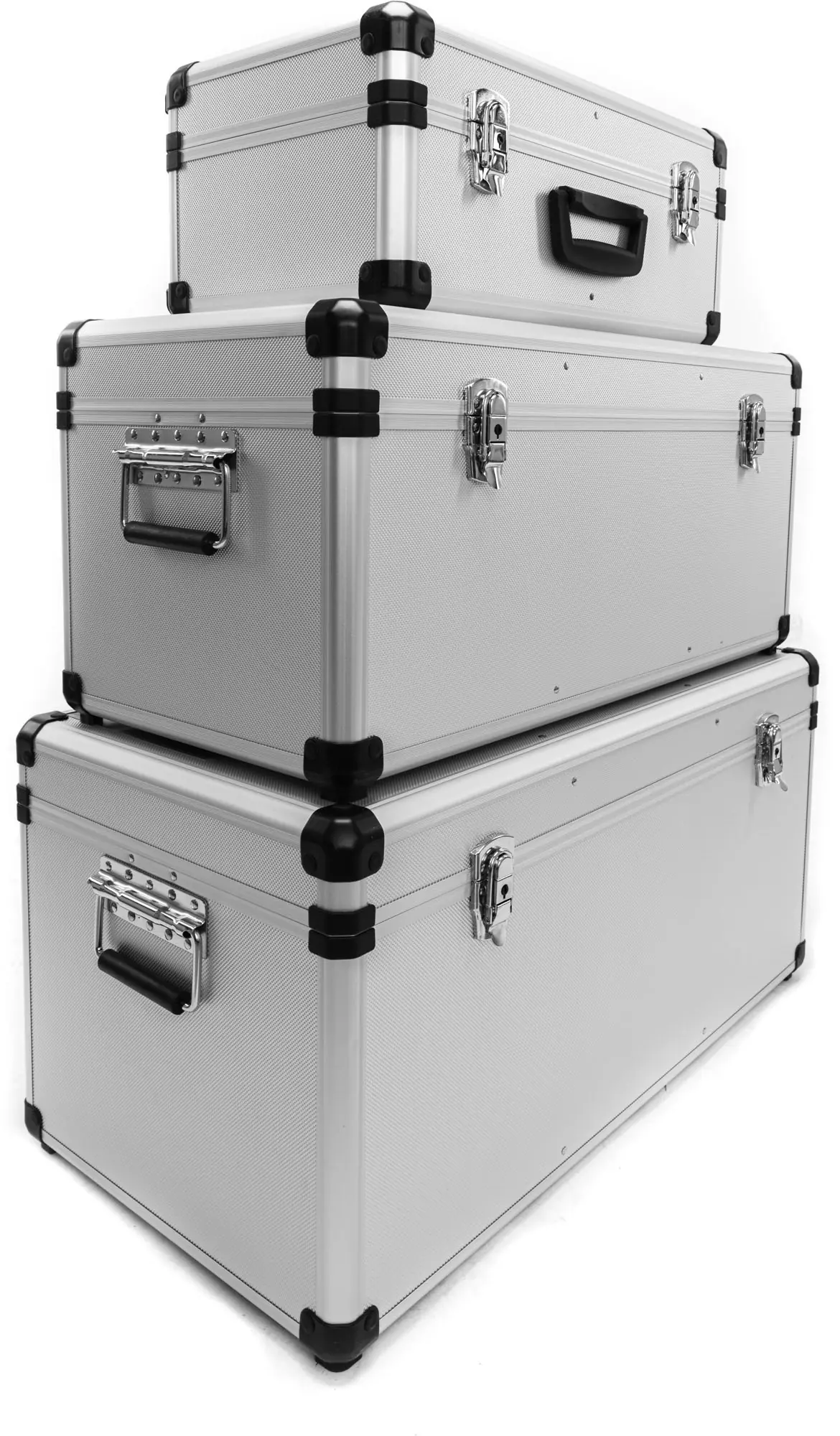 TrendLine Mehrzweckboxen Set unbestückt 3er-Set Alu-Optik TrendLine Mehrzweckboxen Set unbestückt 3er-Set Alu-Optik