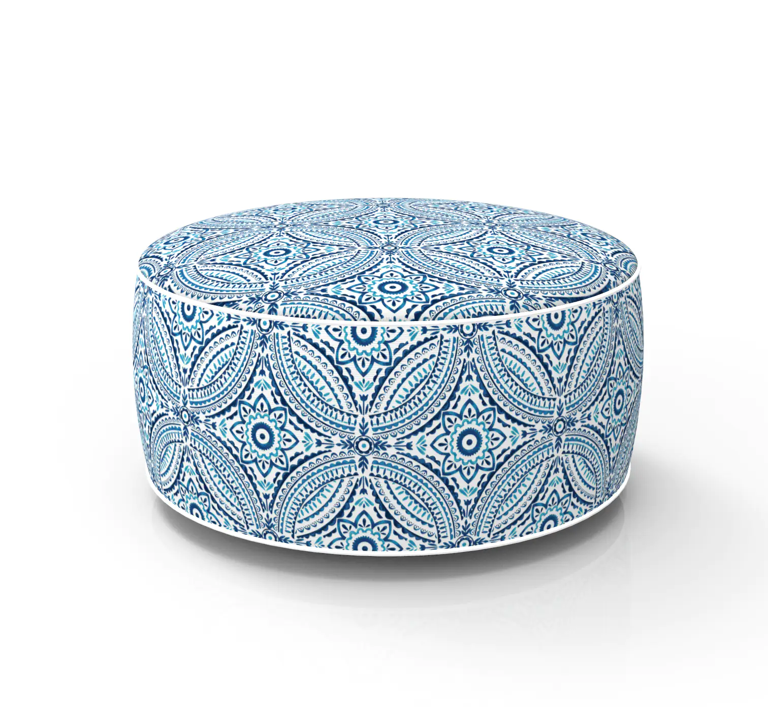 2076911012836 Primaster Sitzpouf blau 53 x 23 cm
