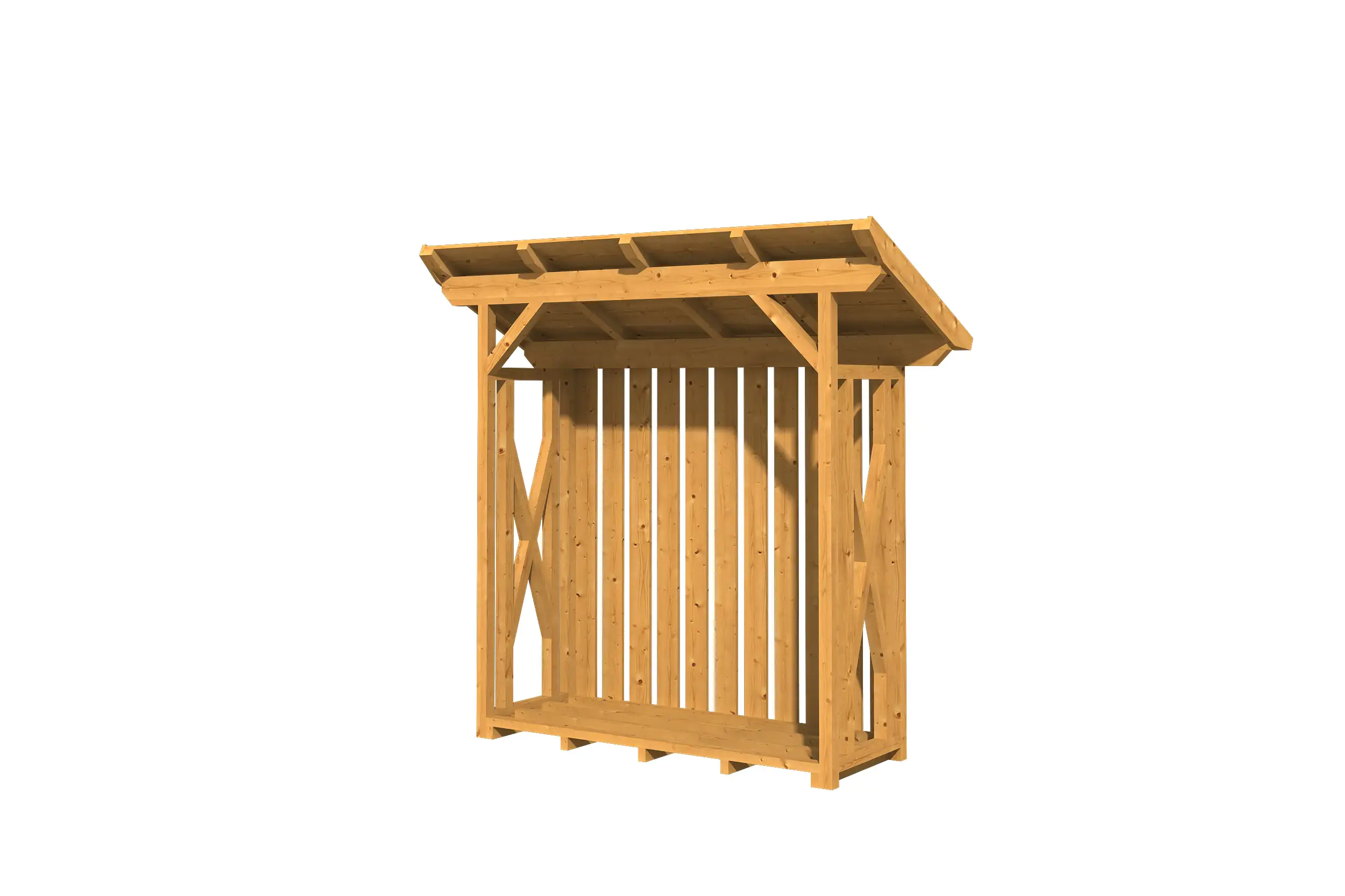 4018211204113 SKAN HOLZ Holzunterstand Lars 1 240 x 102 cm , natur