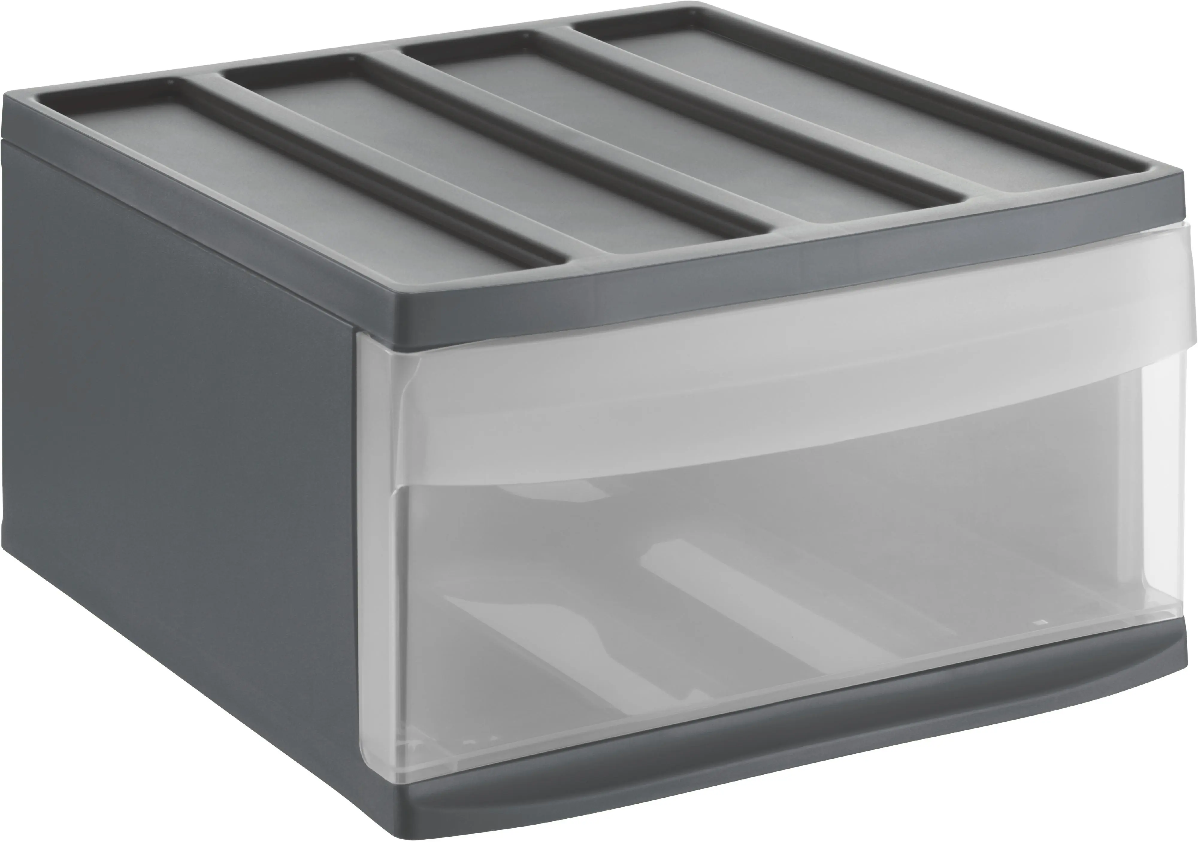 Rotho Schubladenbox Mono Systemix L 1 Schub anthrazit