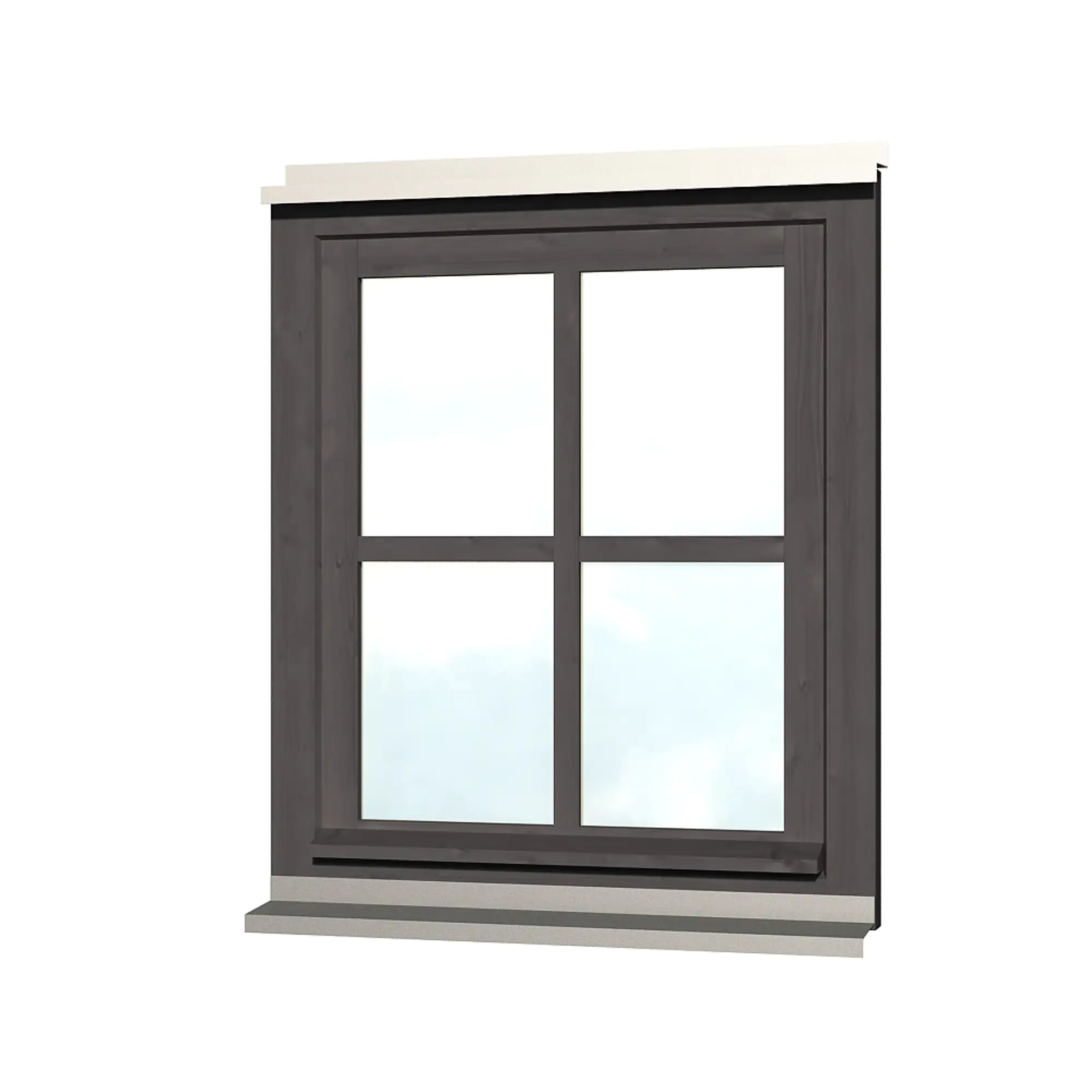 SKAN HOLZ Einzelfenster Rahmenaußenmaß 69,1 x 82,1 cm