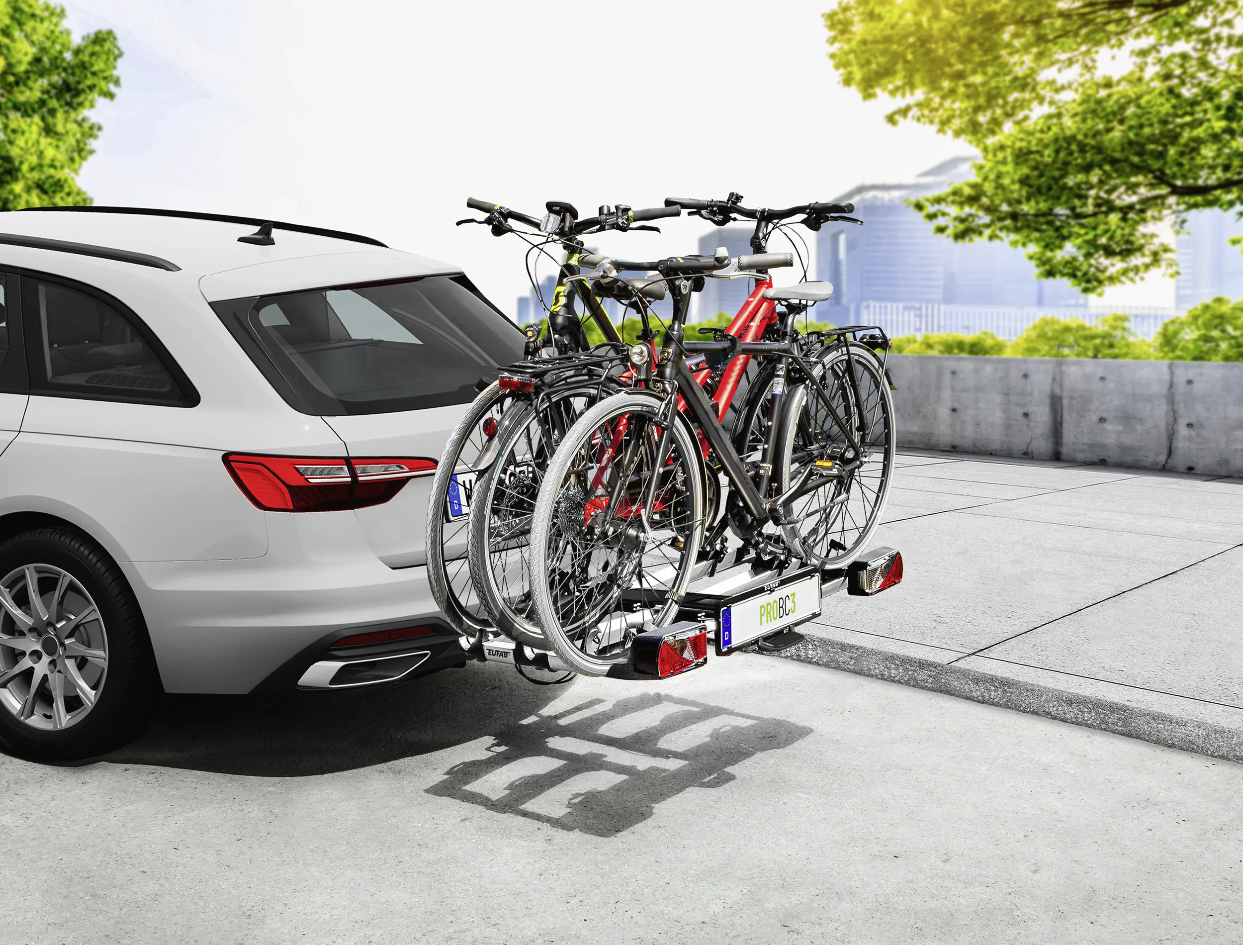 EUFAB Fahrradträger ProBC3 für 3 Fahrräder komplett vormontiert EUFAB Fahrradträger ProBC3 für 3 Fahrräder komplett vormontiert
