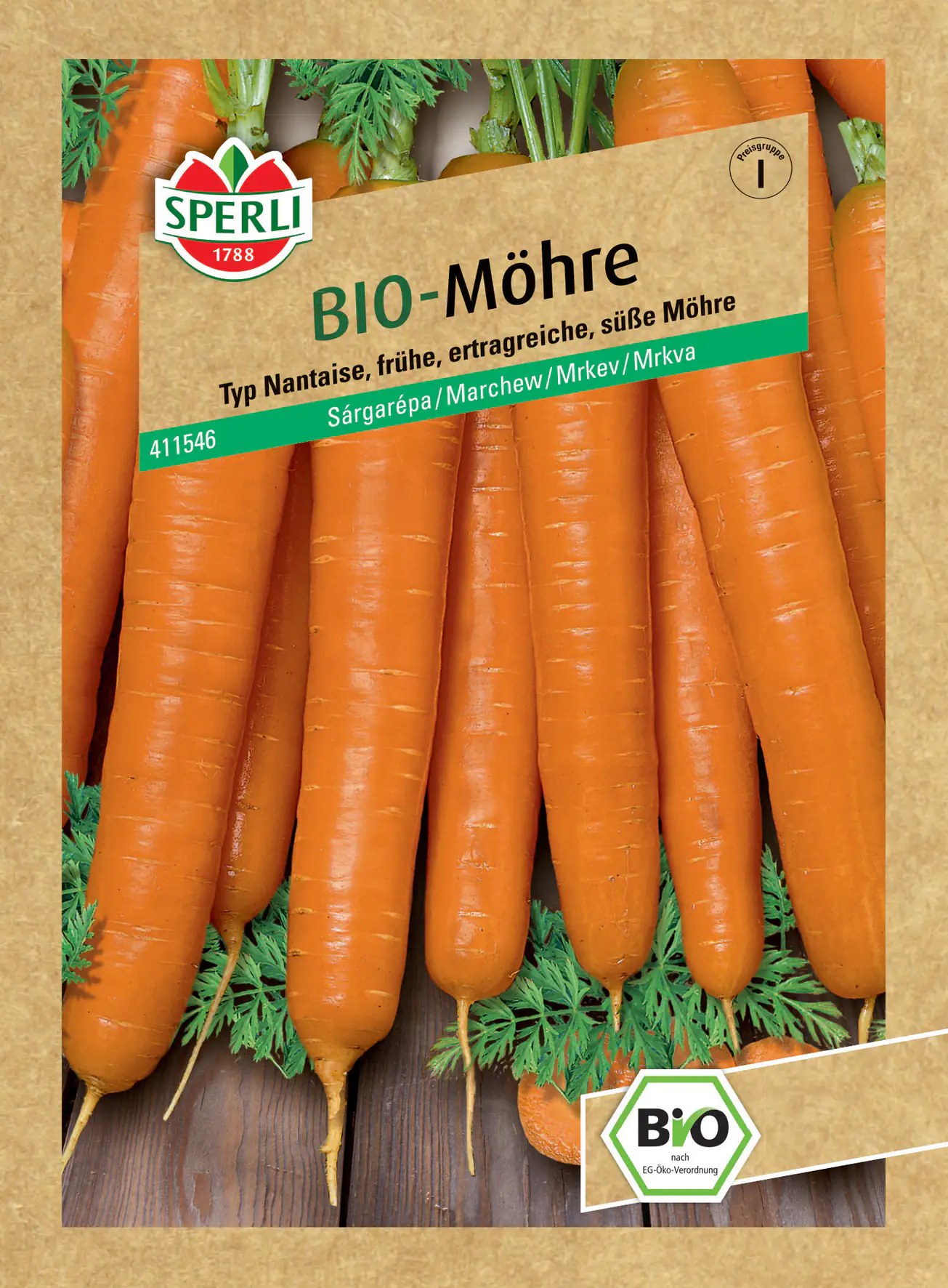 Sperli BIO Möhre Nantaise F1 Sperli BIO Möhre Nantaise F1