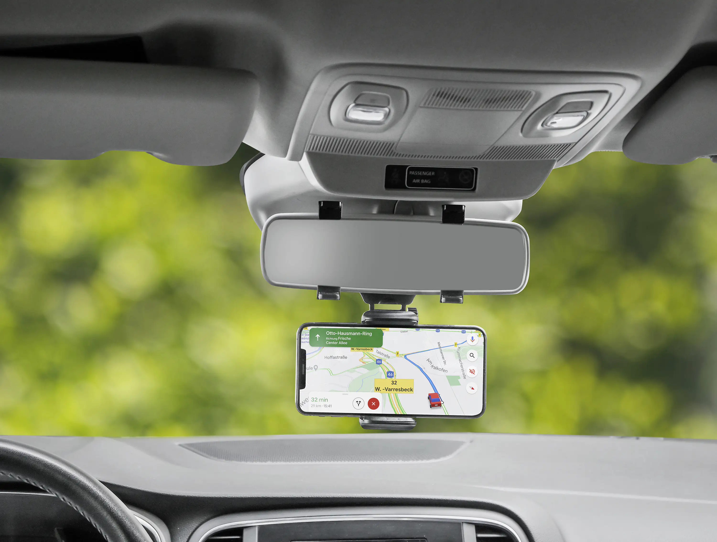 EUFAB KFZ-Smartphonehalterung für den Innenspiegel EUFAB KFZ-Smartphonehalterung für den Innenspiegel