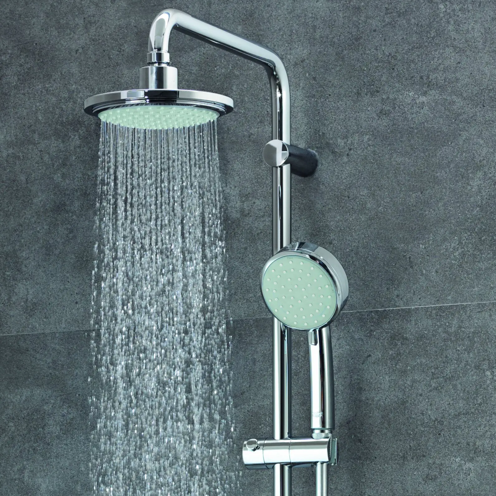 Grohe Duschsystem Tempesta C 160 verchromt, mit Thermostat