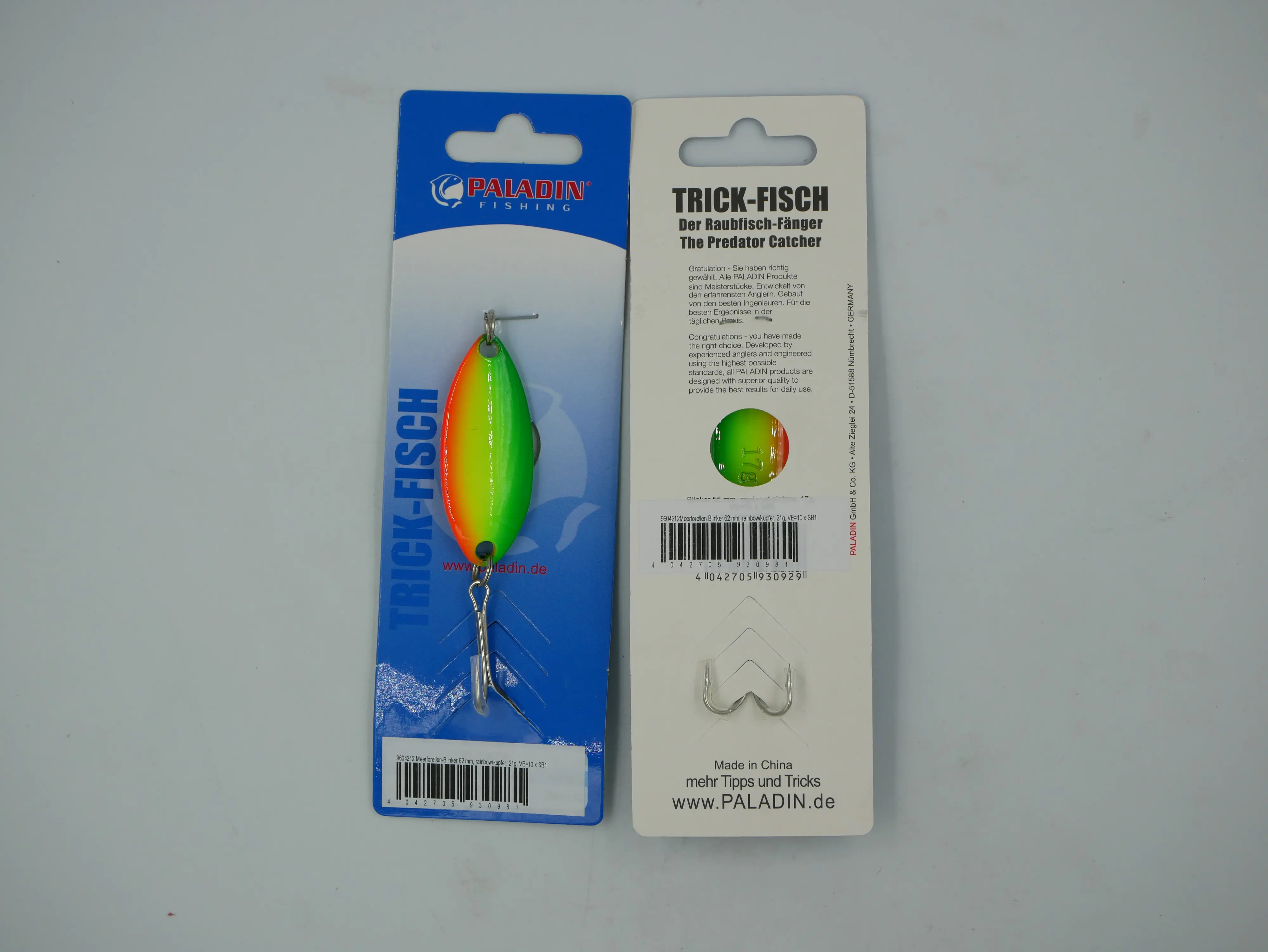 Paladin Kunstköder Blinker rainbow 21g rainbow/21g/62mm