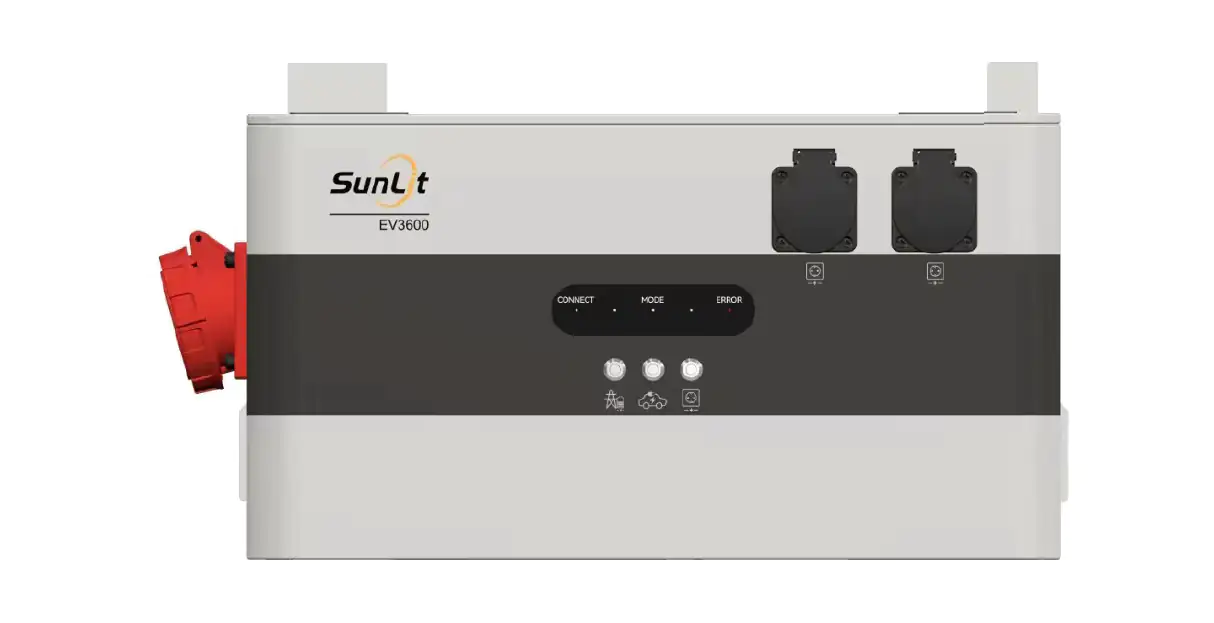 Sunlit Insellösung EV3600 bidirektionaler Wechselrichter Sunlit Insellösung EV3600 bidirektionaler Wechselrichter