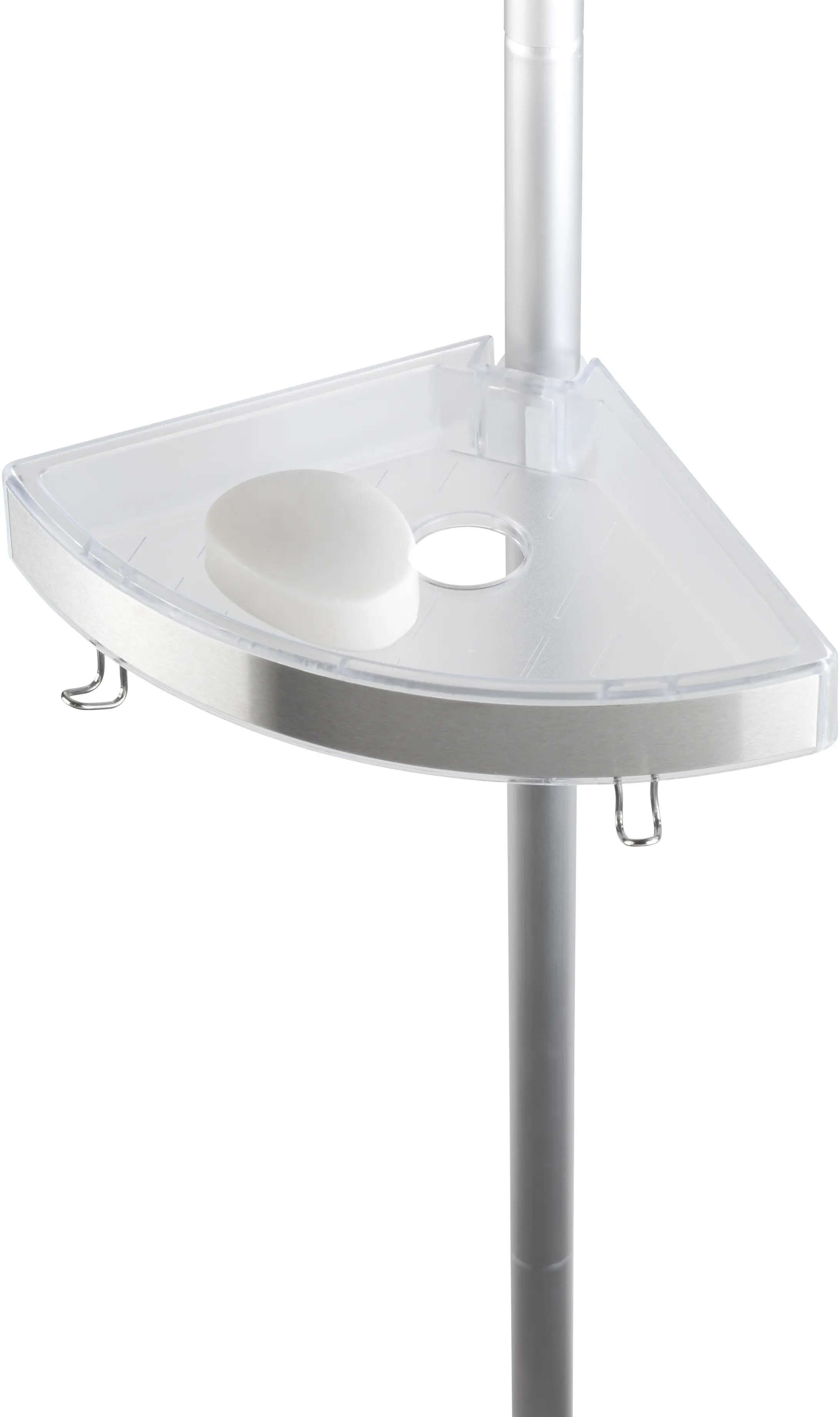 Wenko Teleskop Duschecke Premium Aluminium, chrom, 3 Ablagen