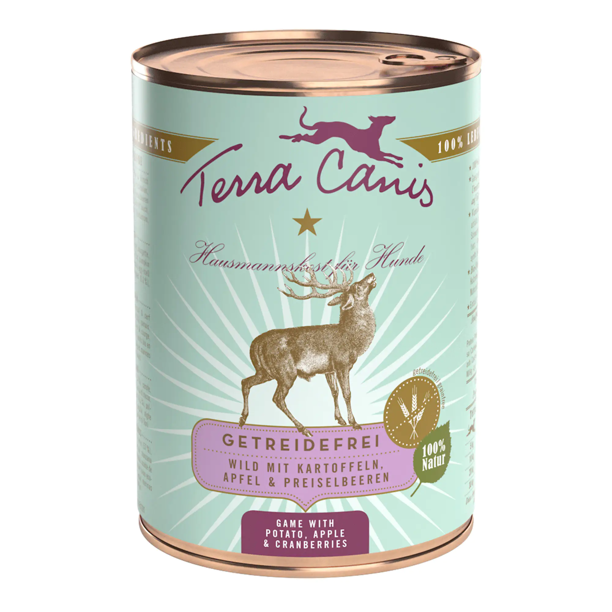 Terra Canis Getreidefrei Adult Wild Kartoffeln Apfel & Preiselbeeren 400 g