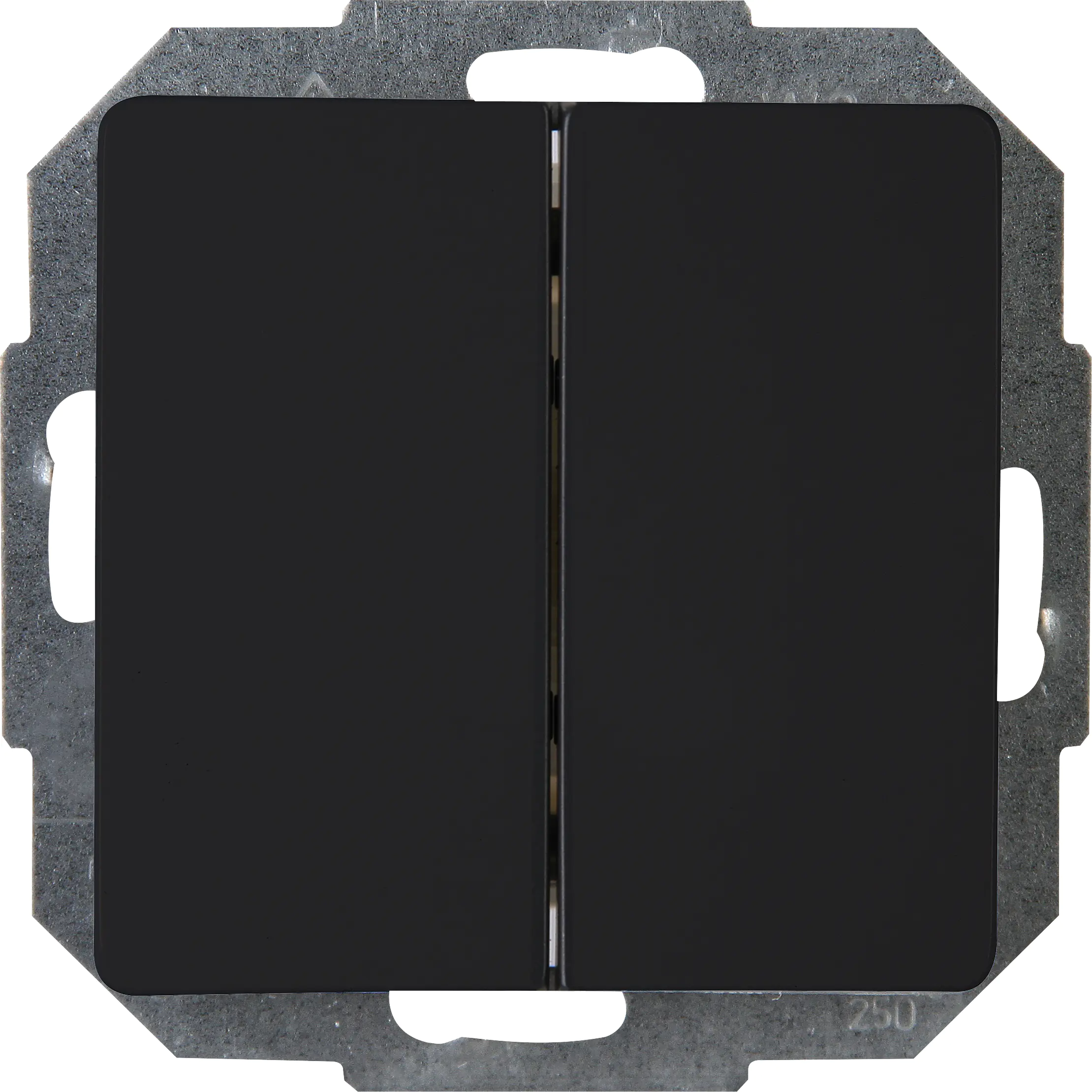 Kopp Serienschalter Paris schwarz matt, 588332087