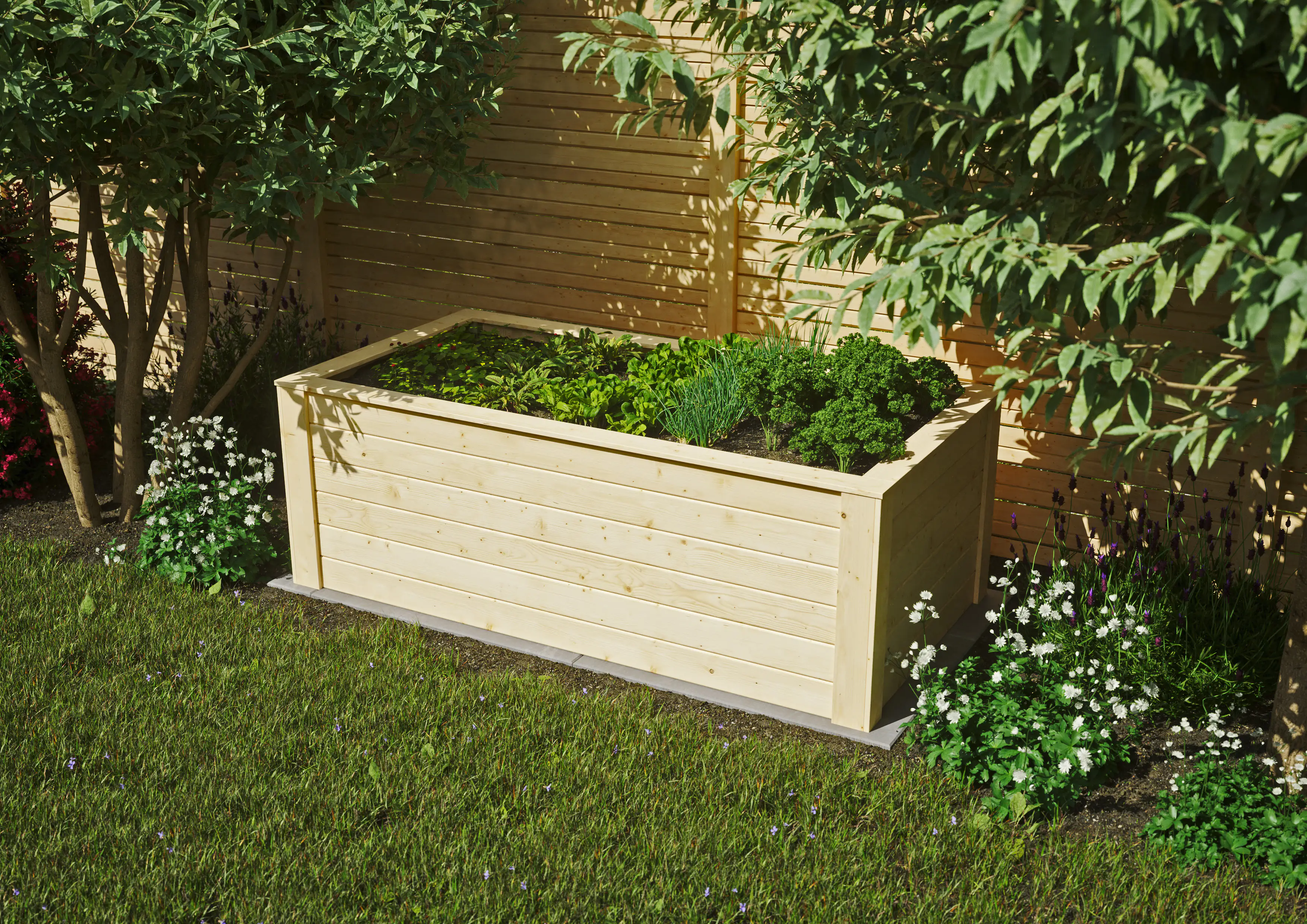 4027361006485 Kiehnholz Hochbeet Fichte 200 x 100 x 70 cm