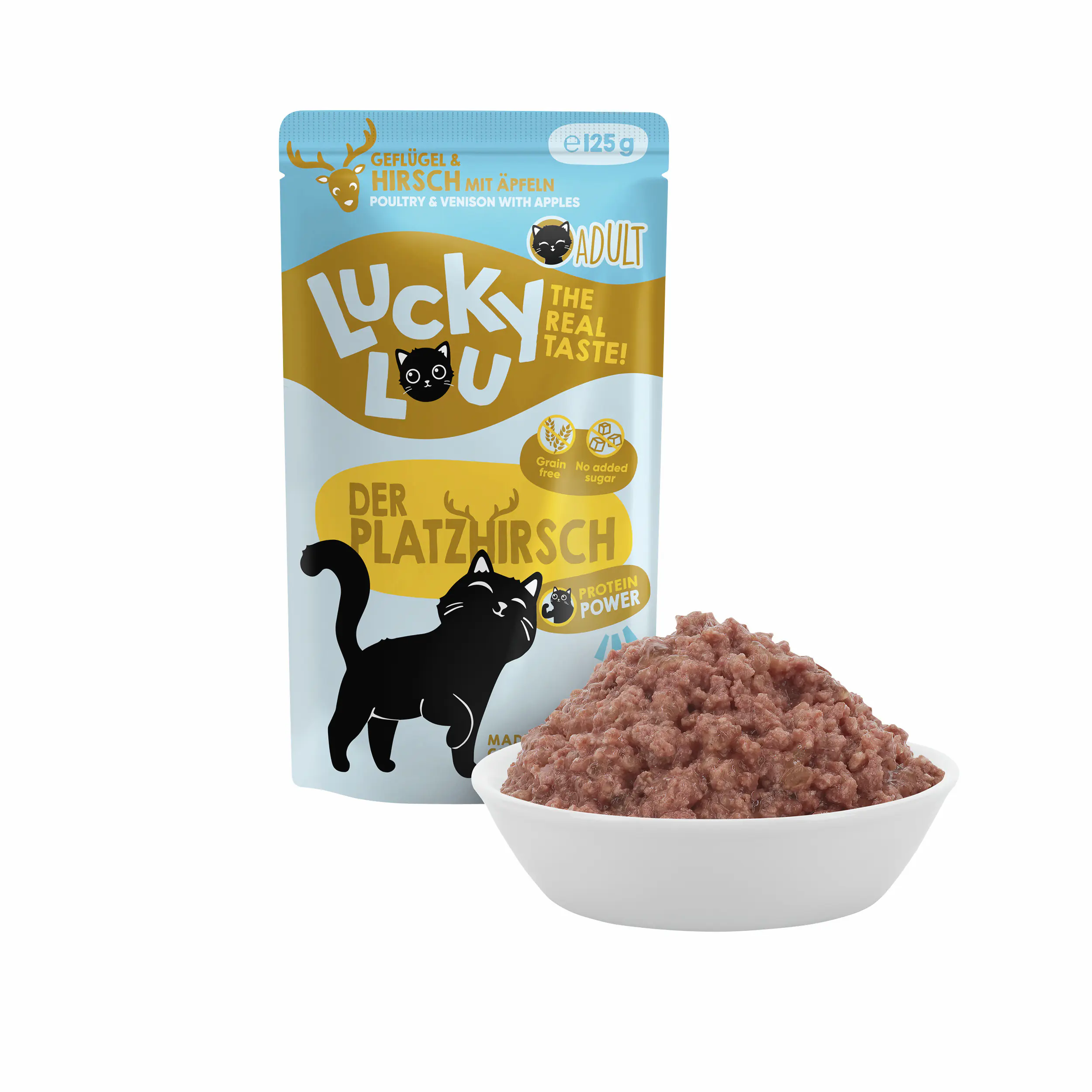 Lucky Lou Lifestage Adult Geflügel und Hirsch 125g