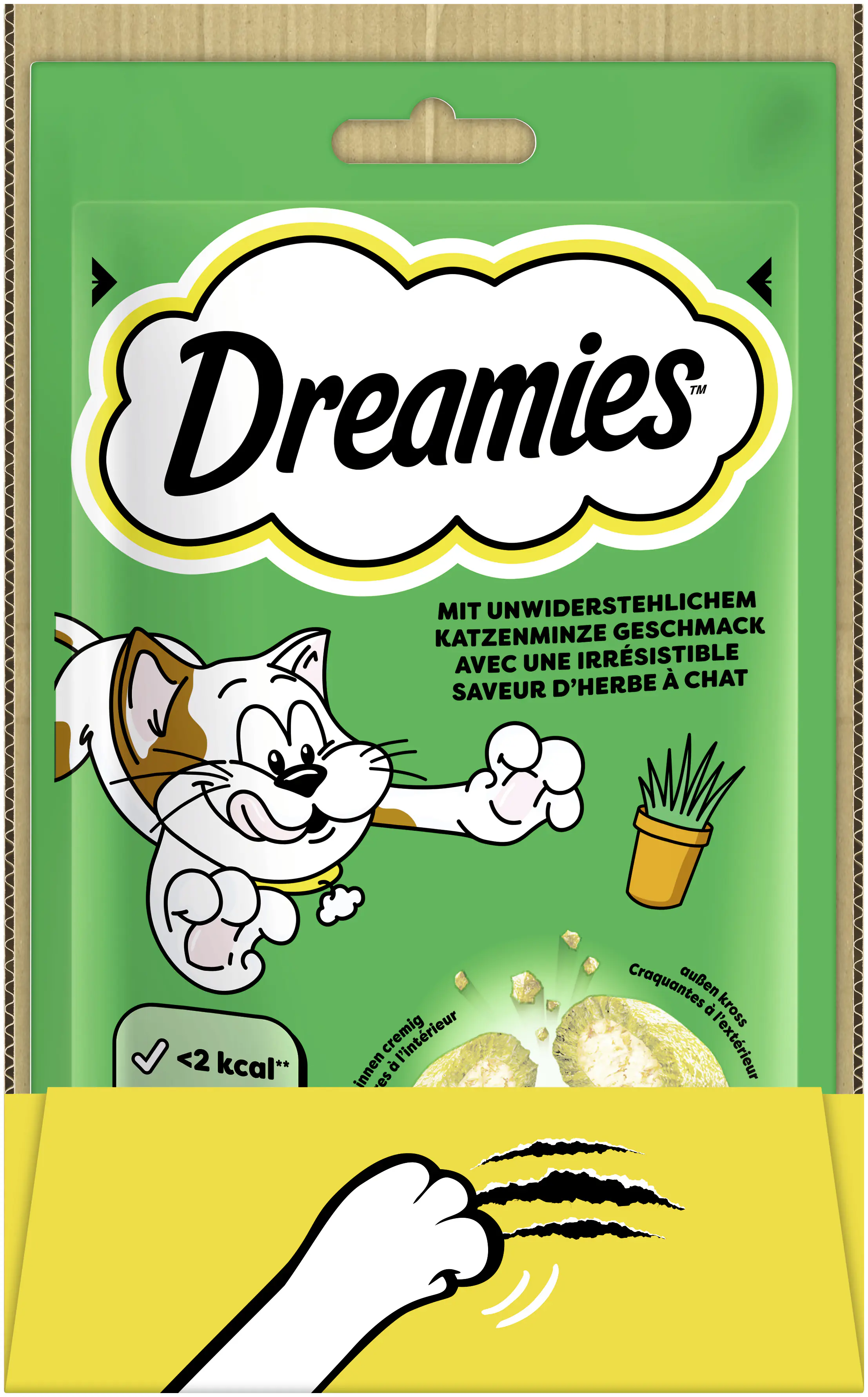 Katzensnack mit Katzenminze 60 g Dreamies 60 g