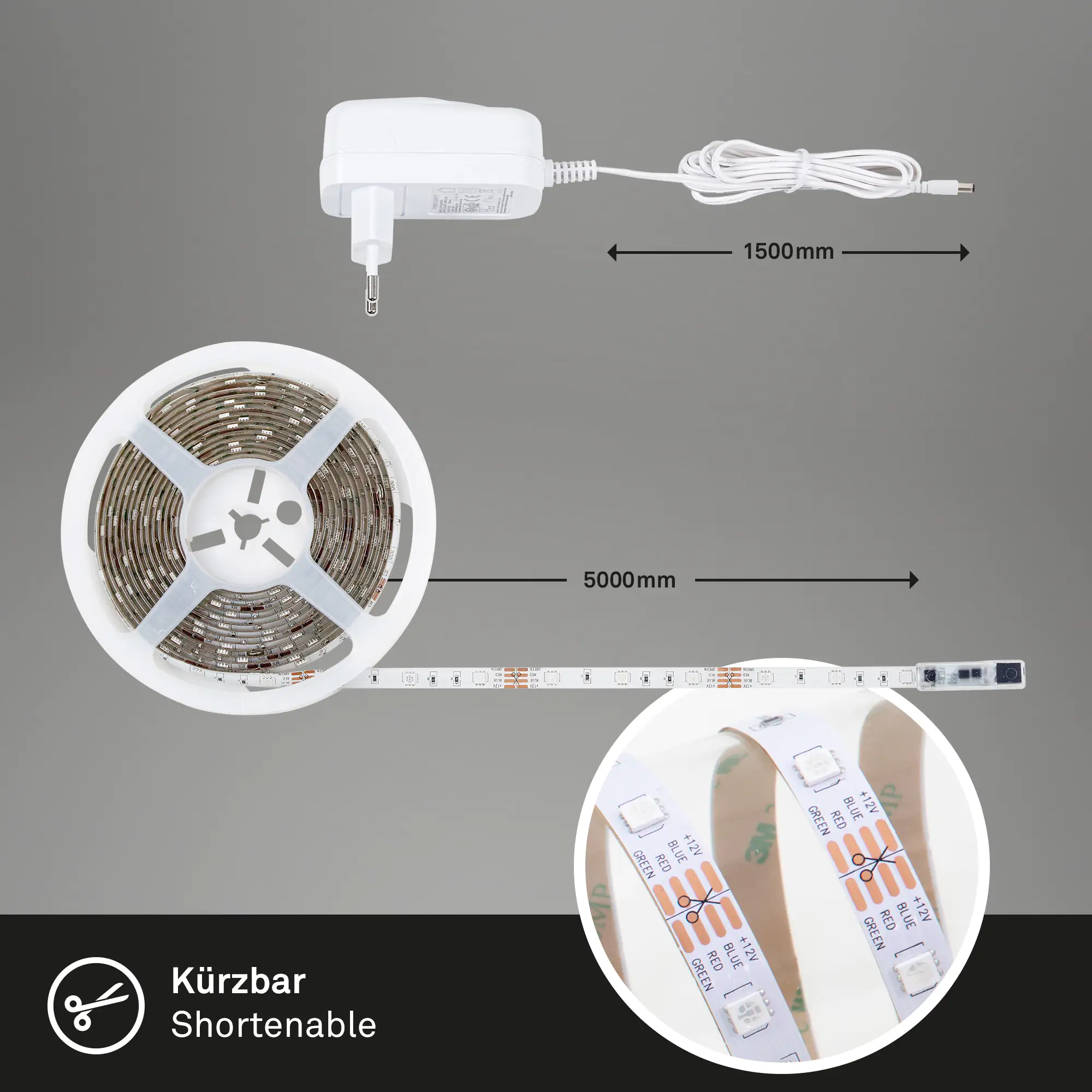 Di-Ka LED Stripe RGB 5m 150 x RGB LED, dimmbar, mit Farbwechselfunktion Di-Ka LED Stripe RGB 5m 150 x RGB LED, dimmbar, mit Farbwechselfunktion