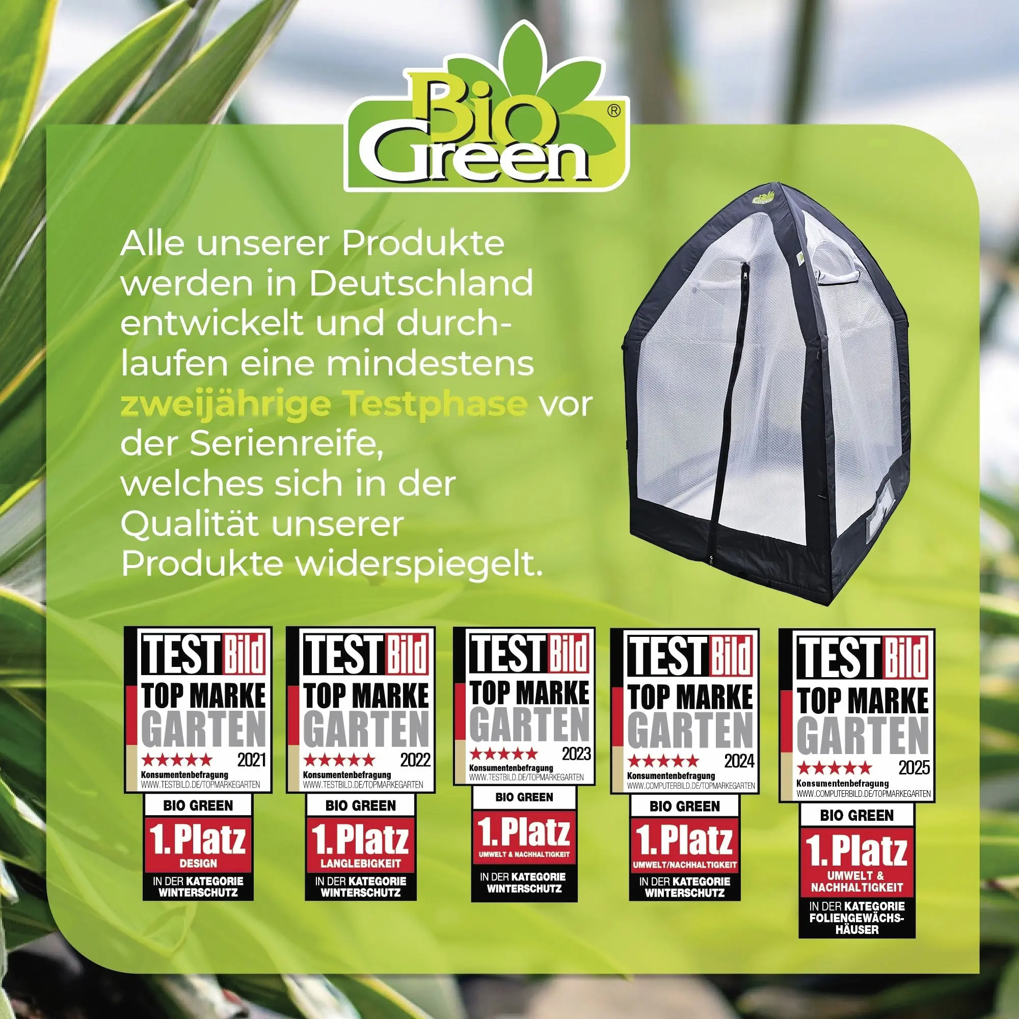 BioGreen Überwinterungszelt Icedome ThermoPlus Deluxe 120 x 183 cm 