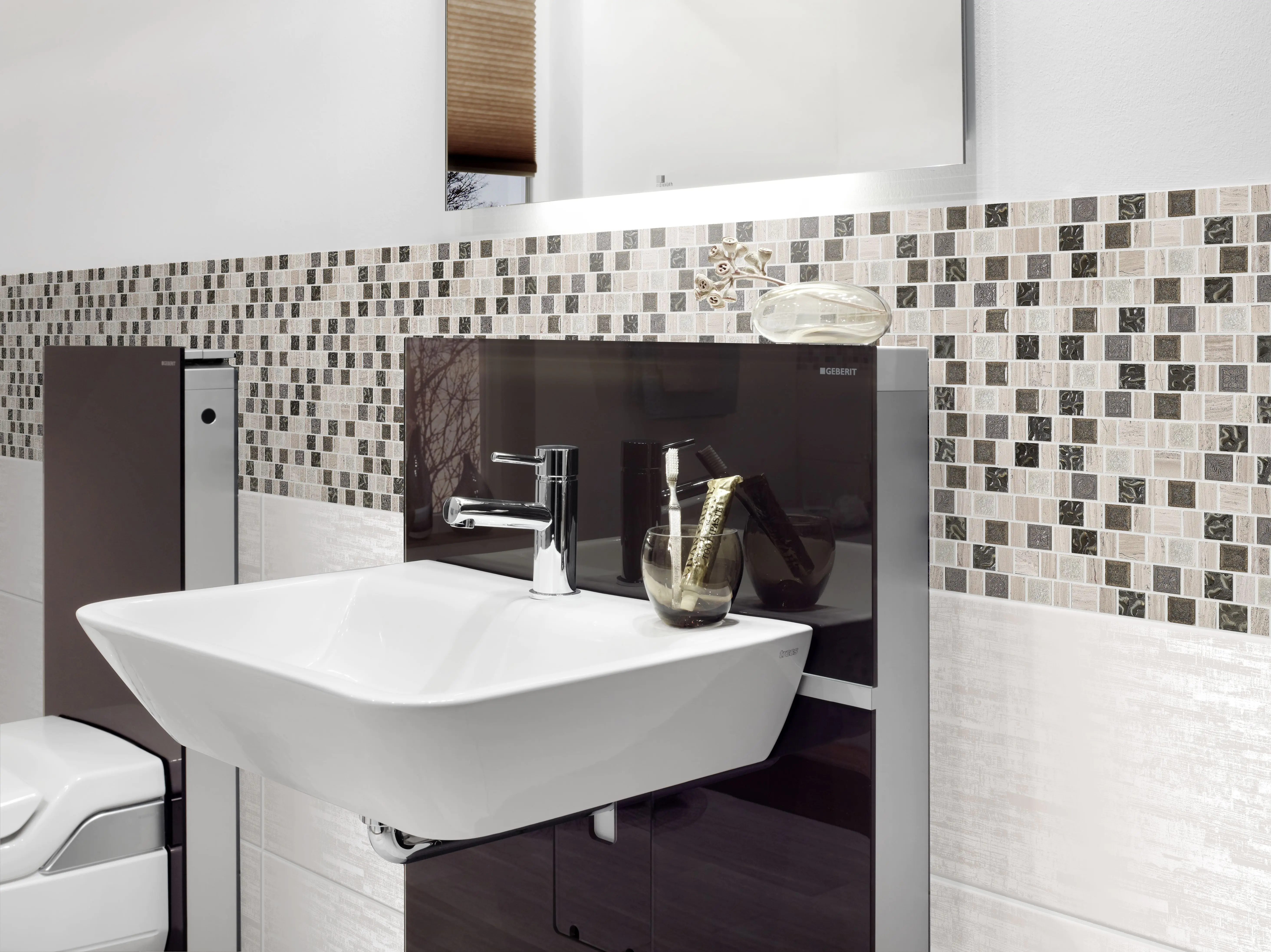 Mosaikfliese Vesta 30 x 30 cm weiß