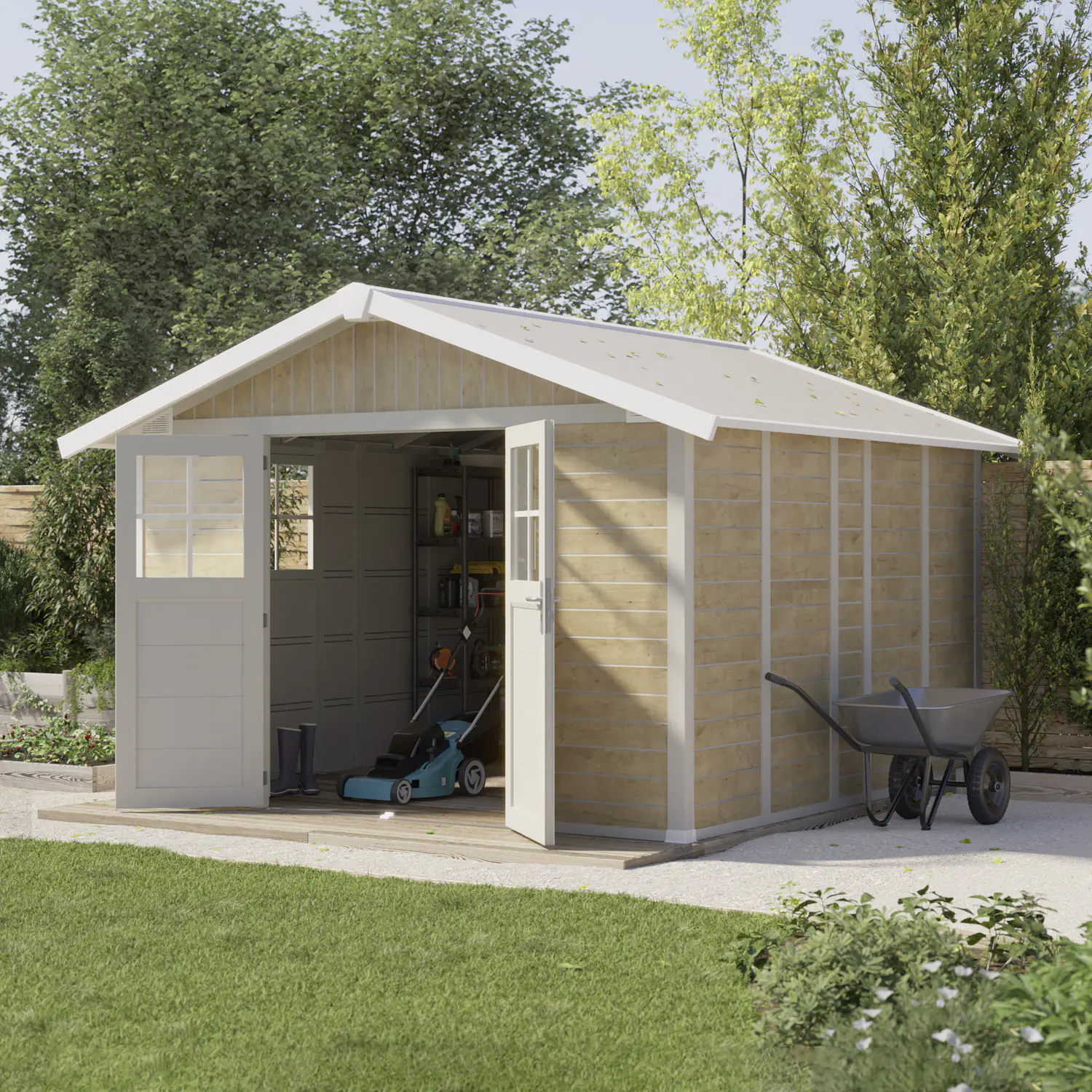 Grosfillex Gartenhaus Deco H 11 370 x 407 cm (inkl. Dachüberstand) Grosfillex Gartenhaus Deco H 11 370 x 407 cm (inkl. Dachüberstand)