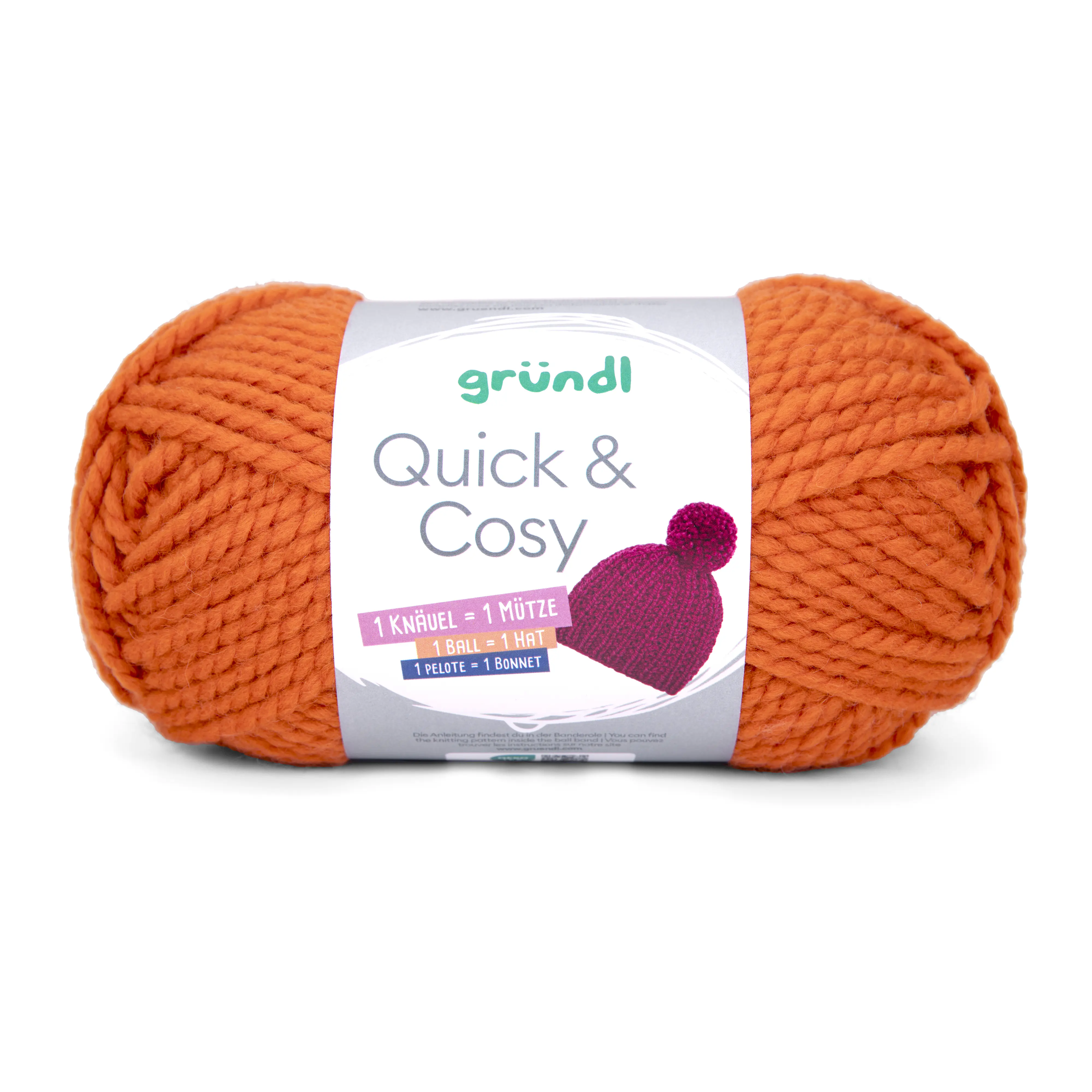 Gründl Wolle Quick and Cosy 150 g orange