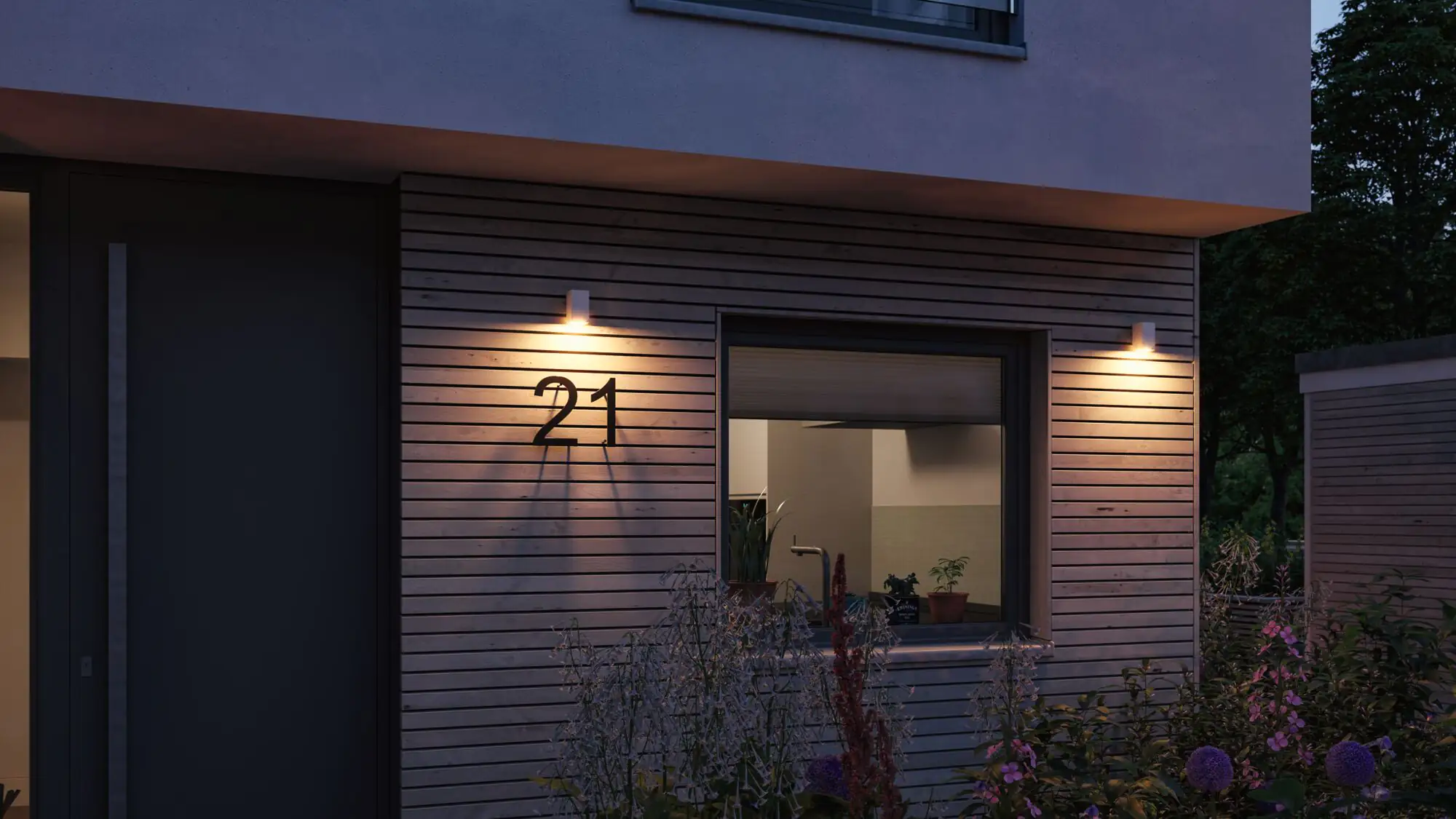 Paulmann LED Außen-Wandleuchte Flame insect-friendly weiß 5,8 x 10,3 cm