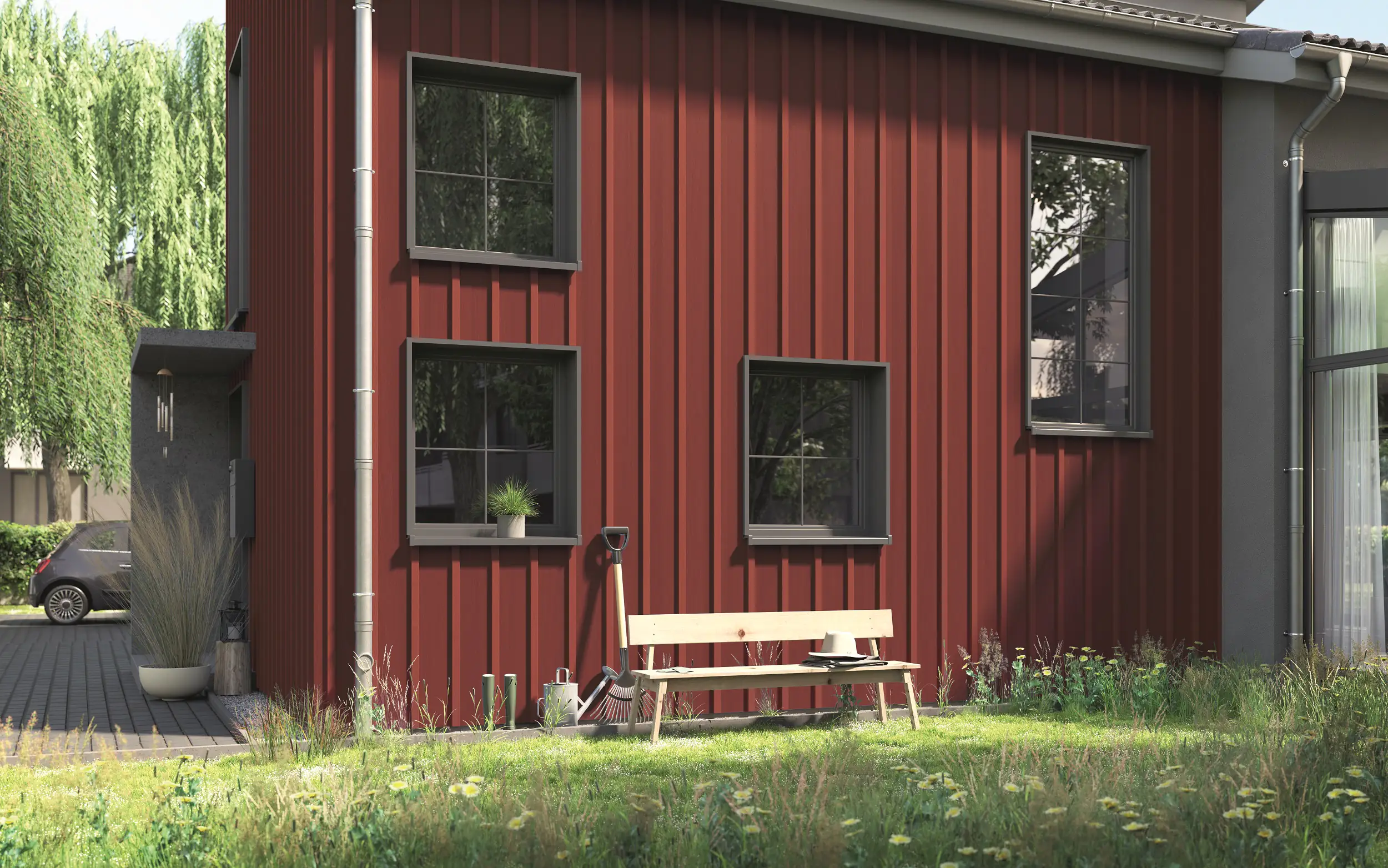 Alpina Wetterschutzfarbe deckend 0,75 L schwedenrot Alpina Wetterschutzfarbe deckend 0,75 L schwedenrot