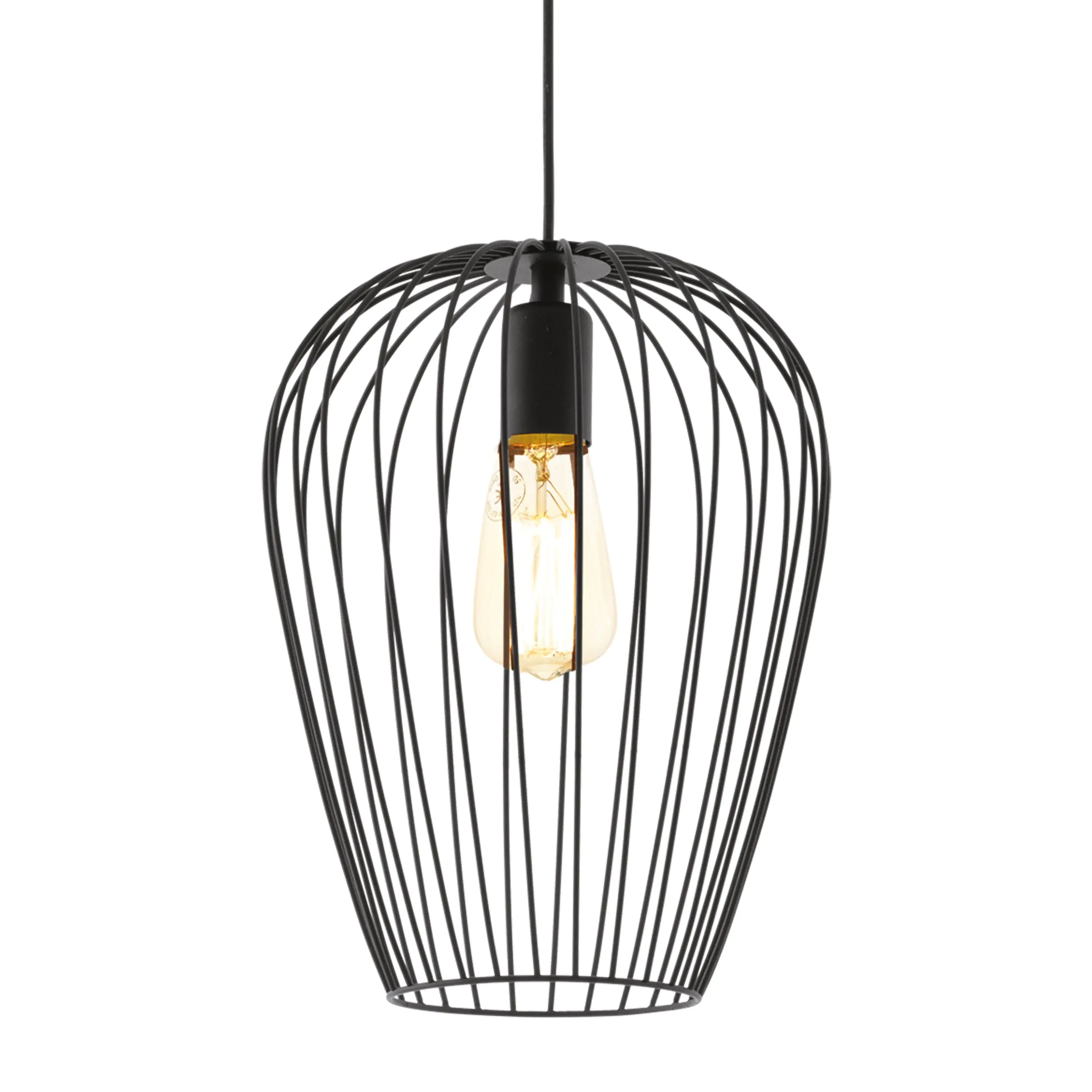 Eglo Pendelleuchte Newtown schwarz Ø 27,5 cm E27, max. 60 W Eglo Pendelleuchte Newtown schwarz Ø 27,5 cm E27, max. 60 W
