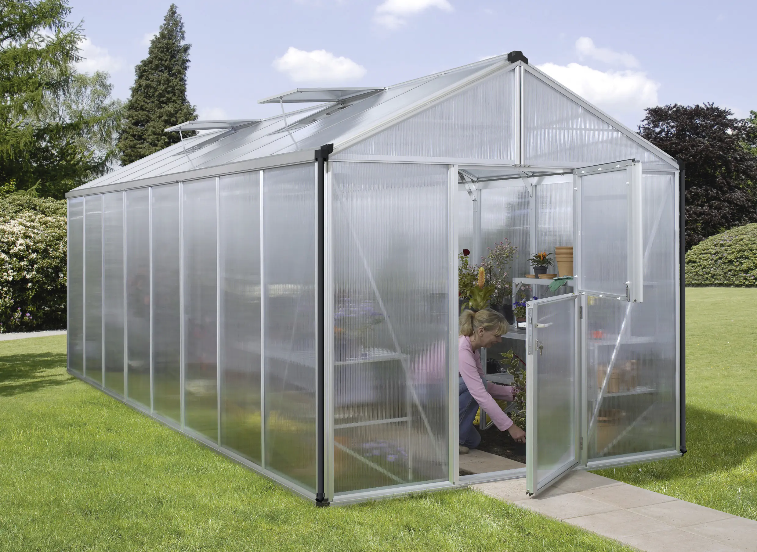 Vitavia Gewächshaus-Set Zeus 15700 HKP 16 mm alu 266 x 621 cm 