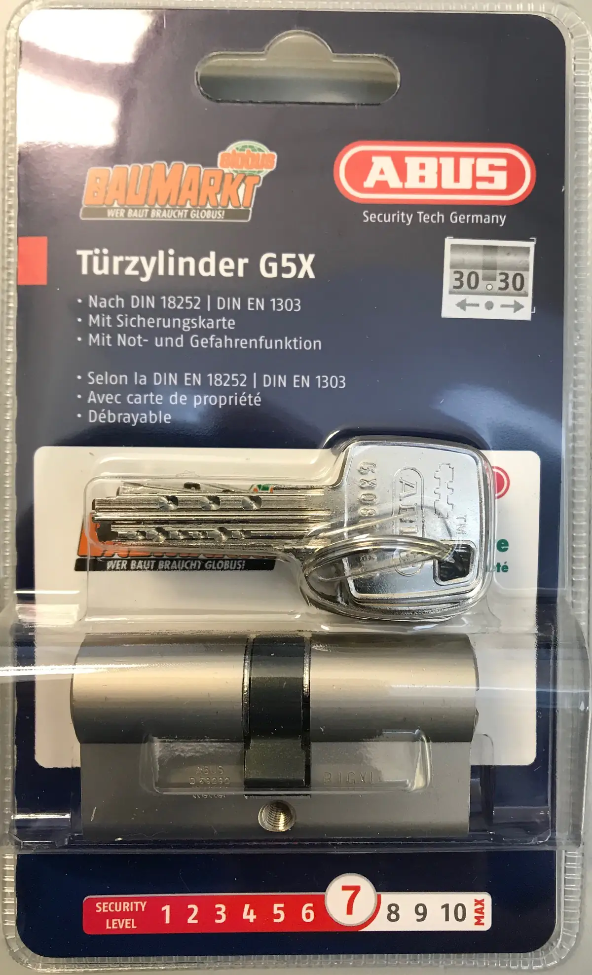 4003318888229 Abus Profilzylinder G5X 30/30 mm