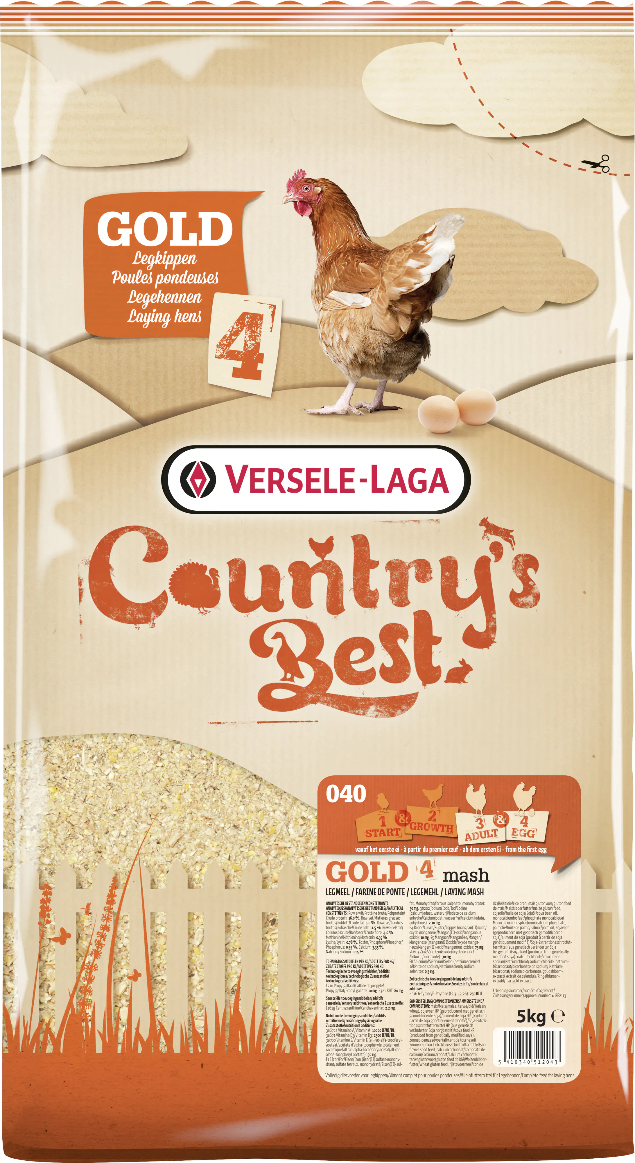 Country's Best Gold 4 Mash Legemehl 5 kg