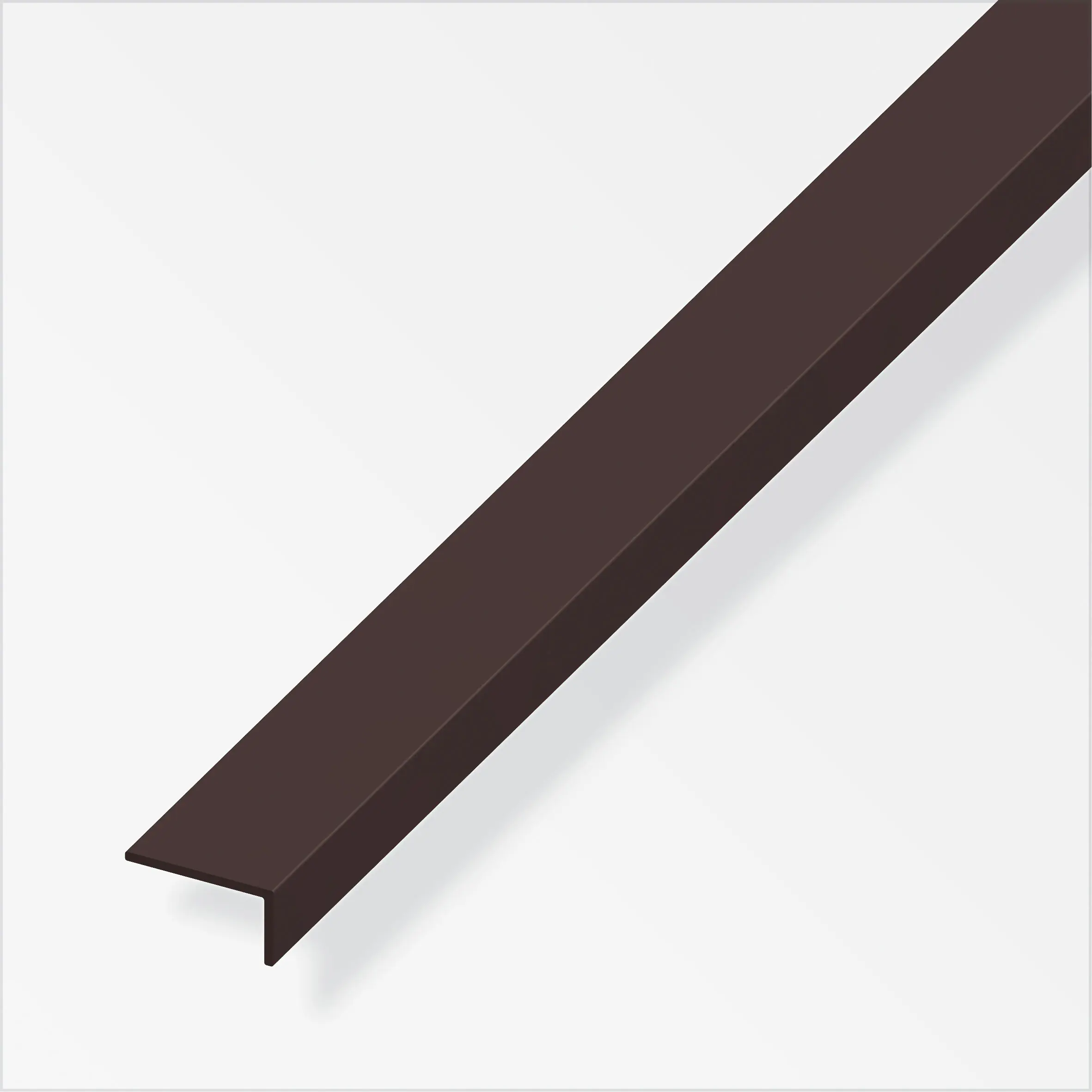 alfer Winkel 1 m, 13 x 22 mm PVC (Kunststoff) glatt braun
