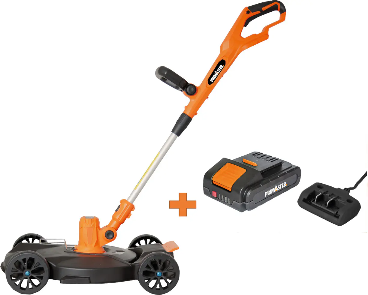 Primaster Akku Rasentrimmer mit Trimmercart PATF 20 V mit Akku und Ladegerät  Primaster Akku Rasentrimmer mit Trimmercart PATF 20 V mit Akku und Ladegerät