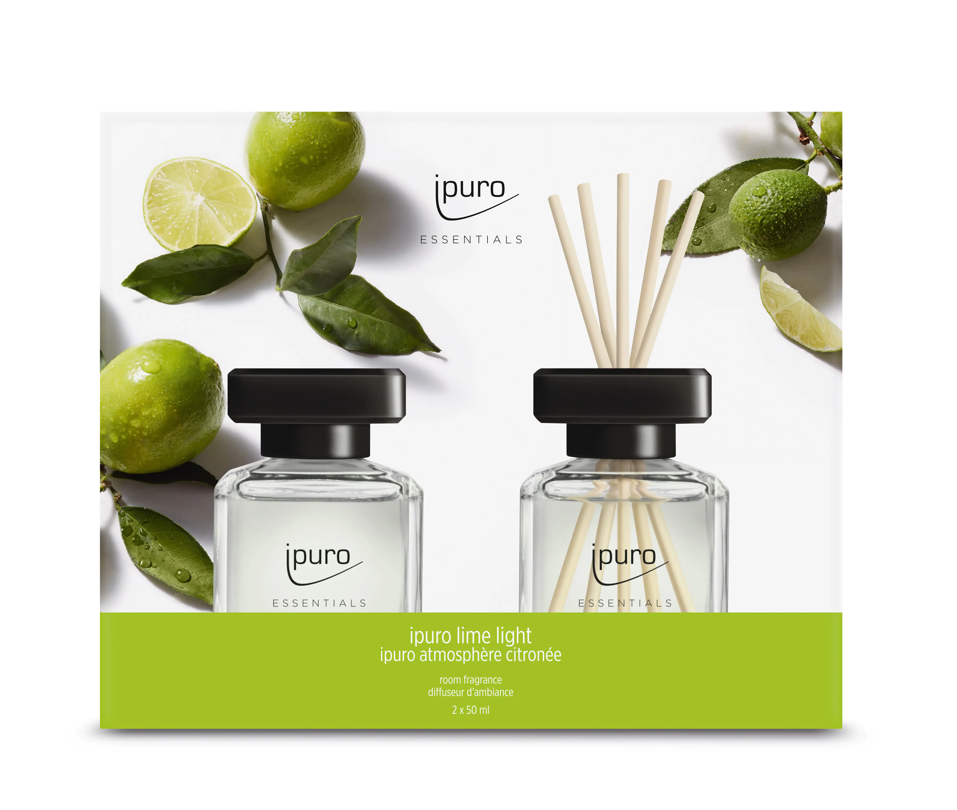 ipuro Essentials Raumduft lime light 2 x 50 ml