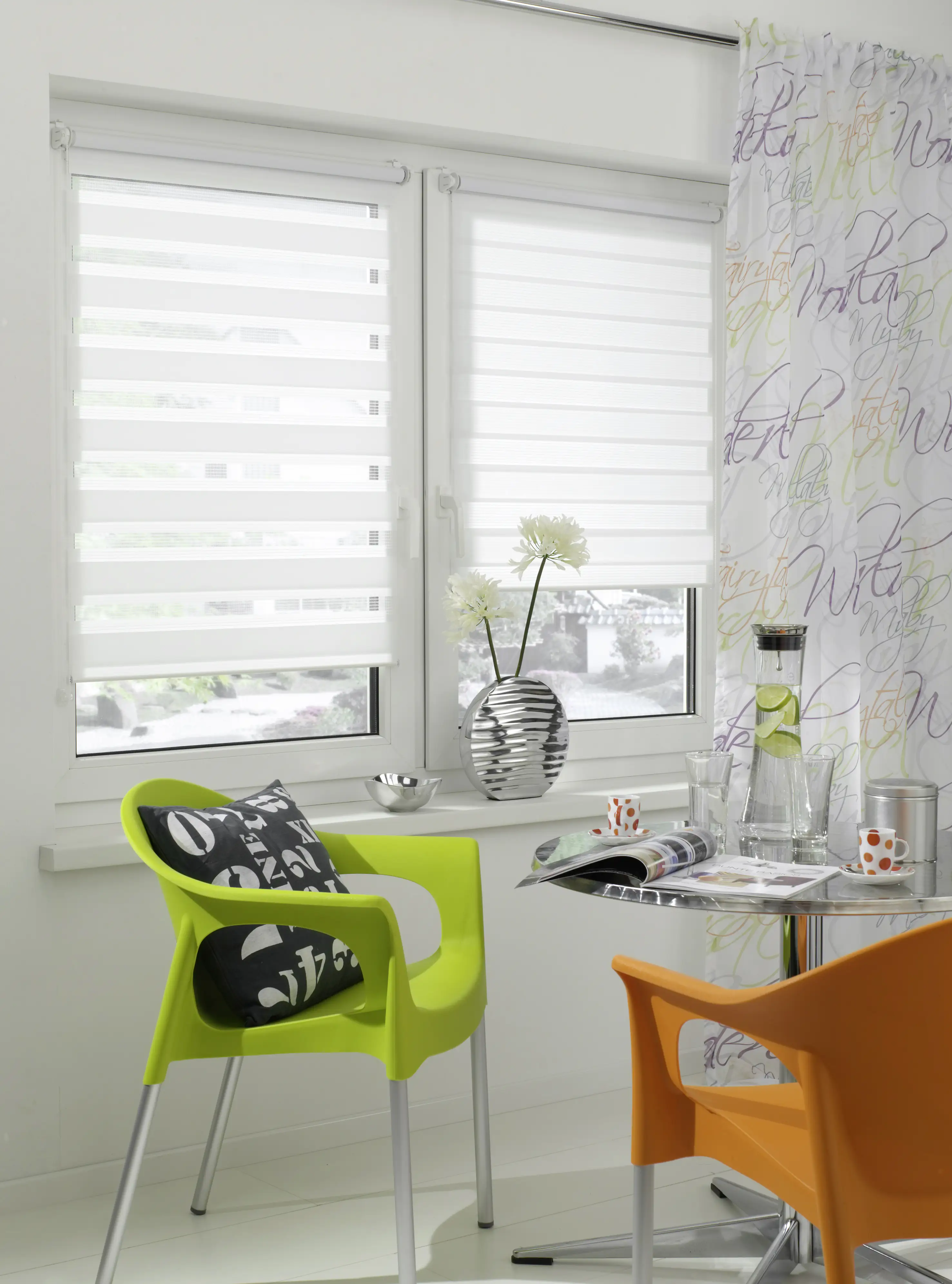 Gardinia EasyFix Doppelrollo weiß 90 x 150 cm