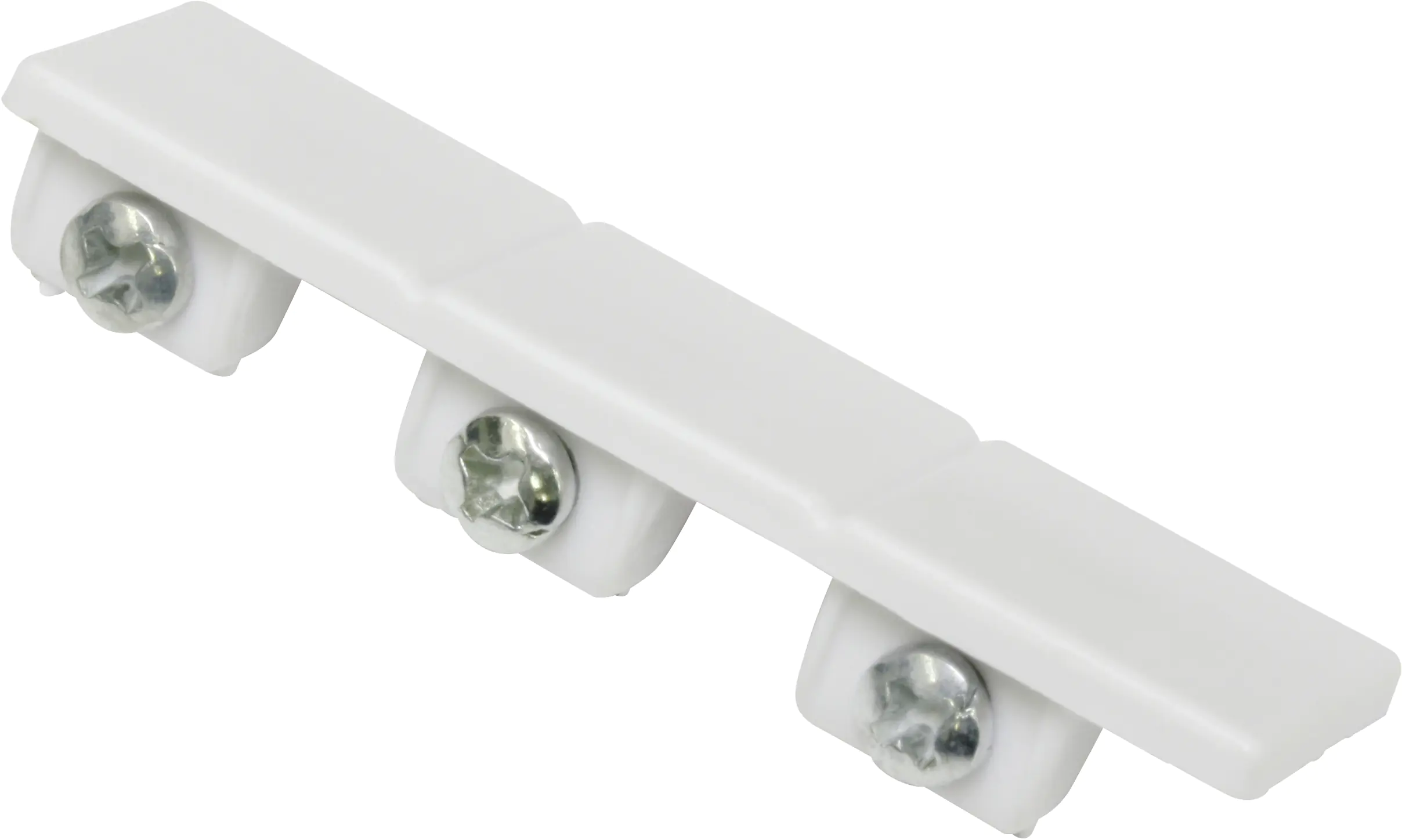 Gardinia Endstück Atlanta für Flächenvorhangschiene weiß, 3-läufig, 1 Paar