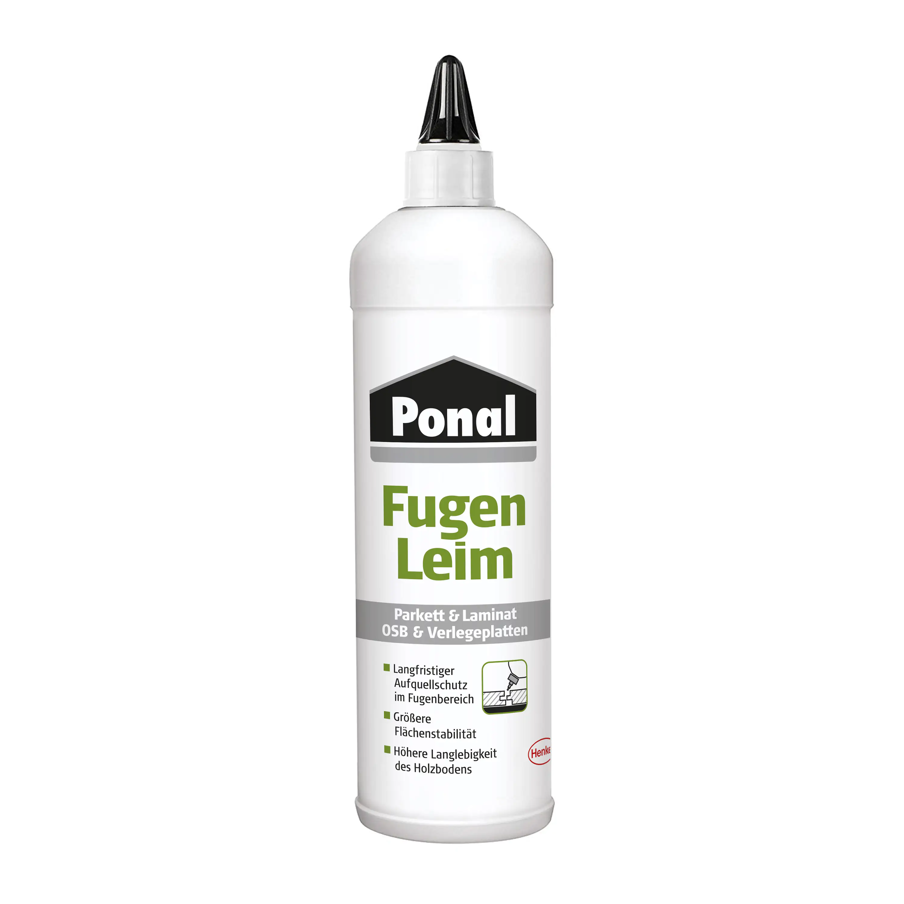 Ponal Fugenleim Parkett & Laminat 1 kg Flasche, trocknet transparent Ponal Fugenleim Parkett & Laminat 1 kg Flasche, trocknet transparent