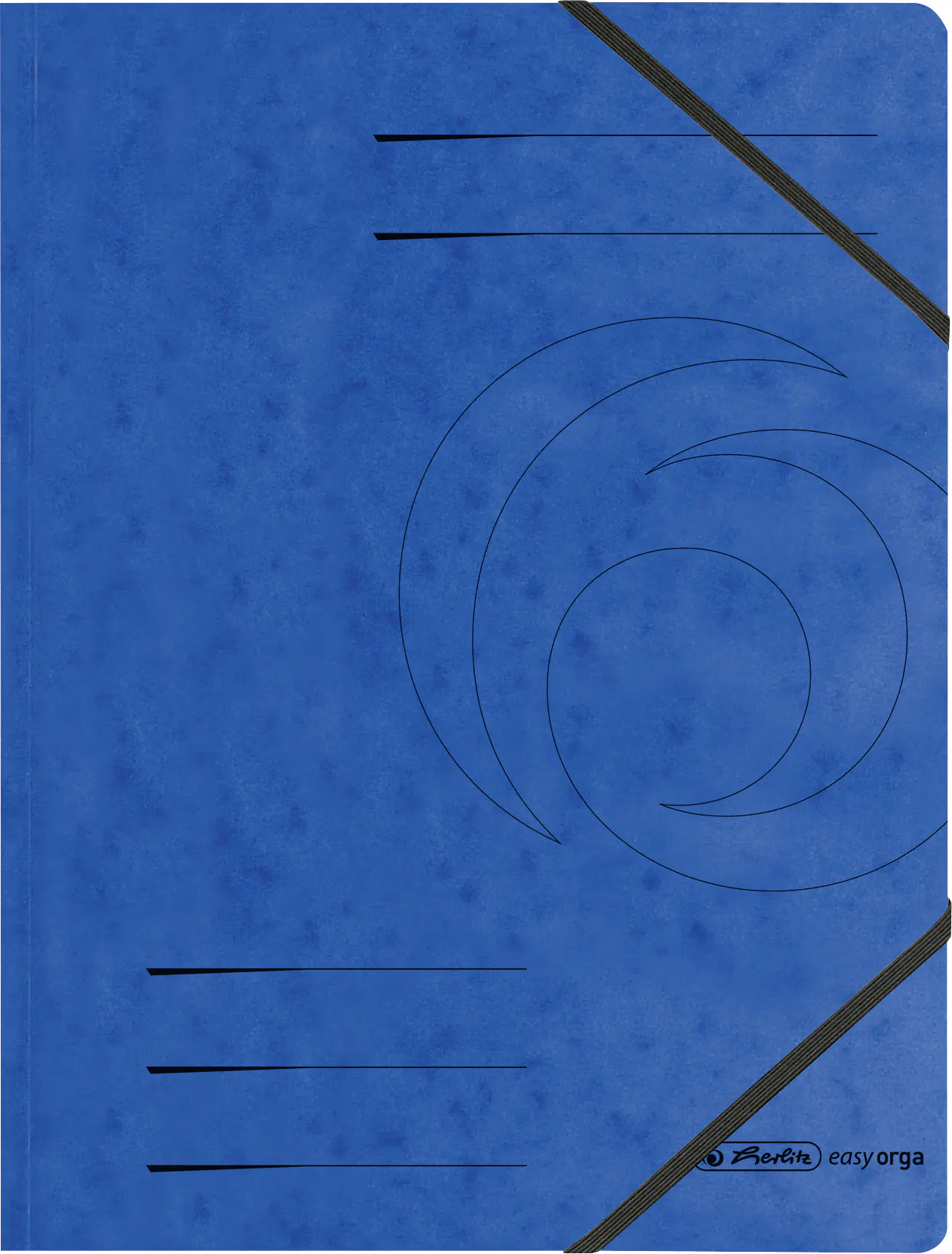 herlitz Eckspanner A4 blau, 2 Gummizüge