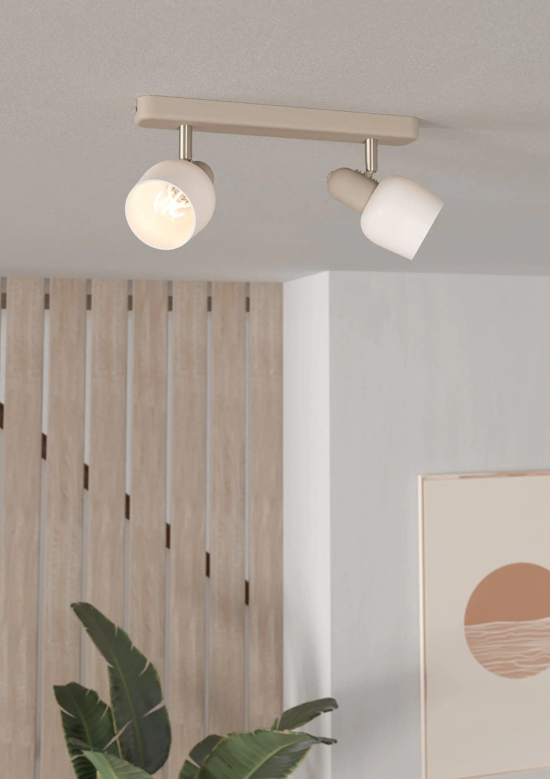 Eglo 2er Spot Corato sand weiß 30 x 12,5 cm Eglo 2er Spot Corato sand weiß 30 x 12,5 cm